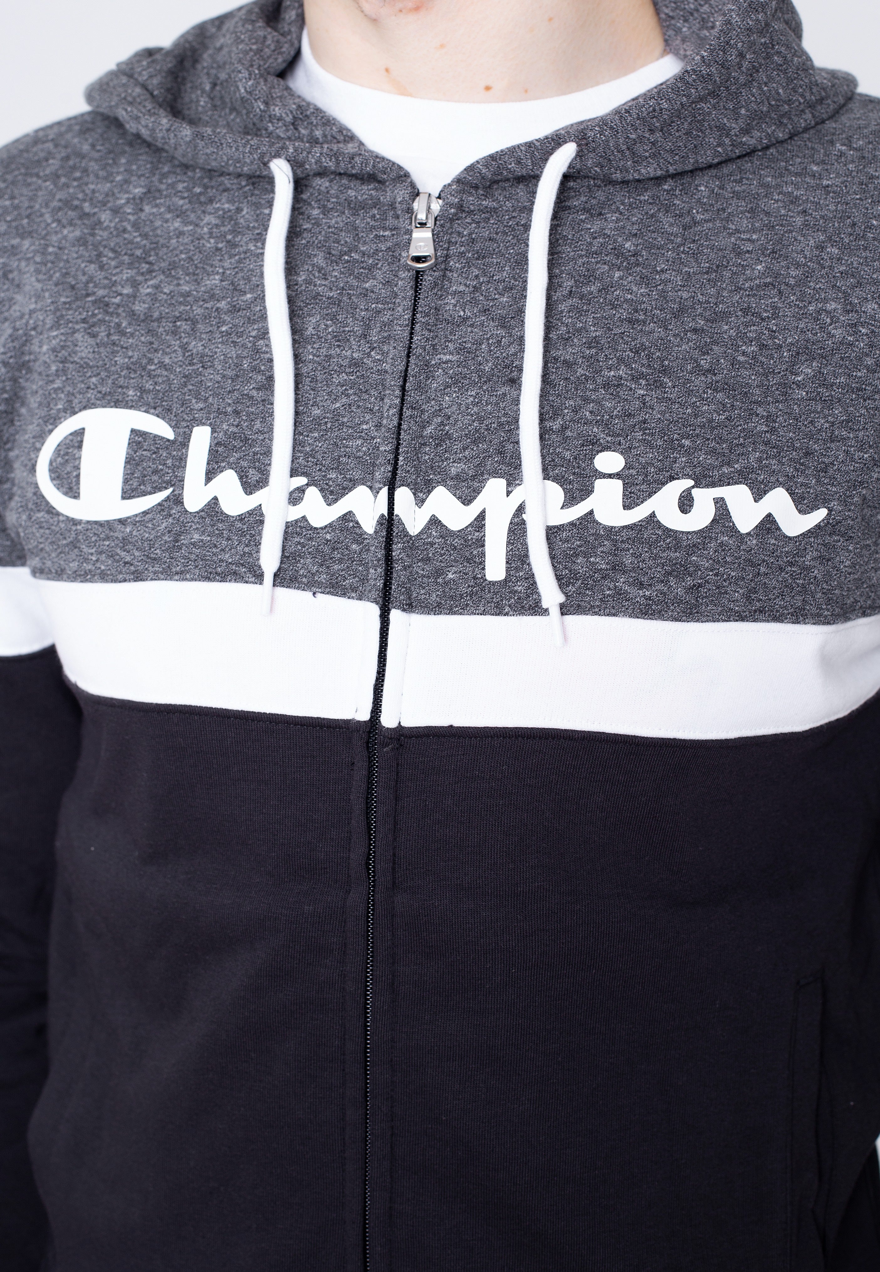 Champion - Hooded Full Zip NBK/NBK/GRDKM/WHT - Tracksuit | Men-Image