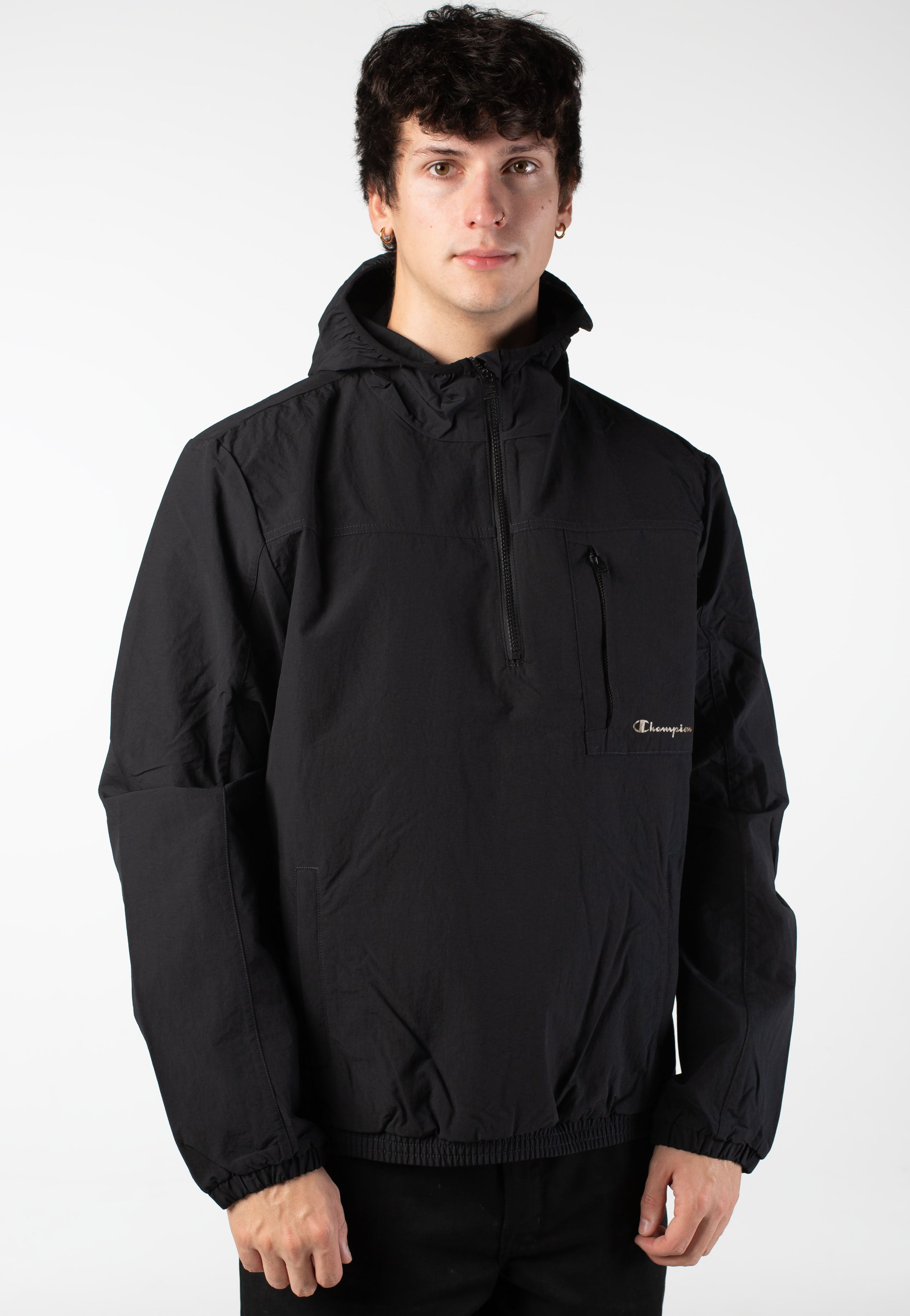 【LOHEN】V COLLAR LIGHT JACKET BLACK LZLRUN Reflective Jacket Casual Hiphop Windbreaker Night