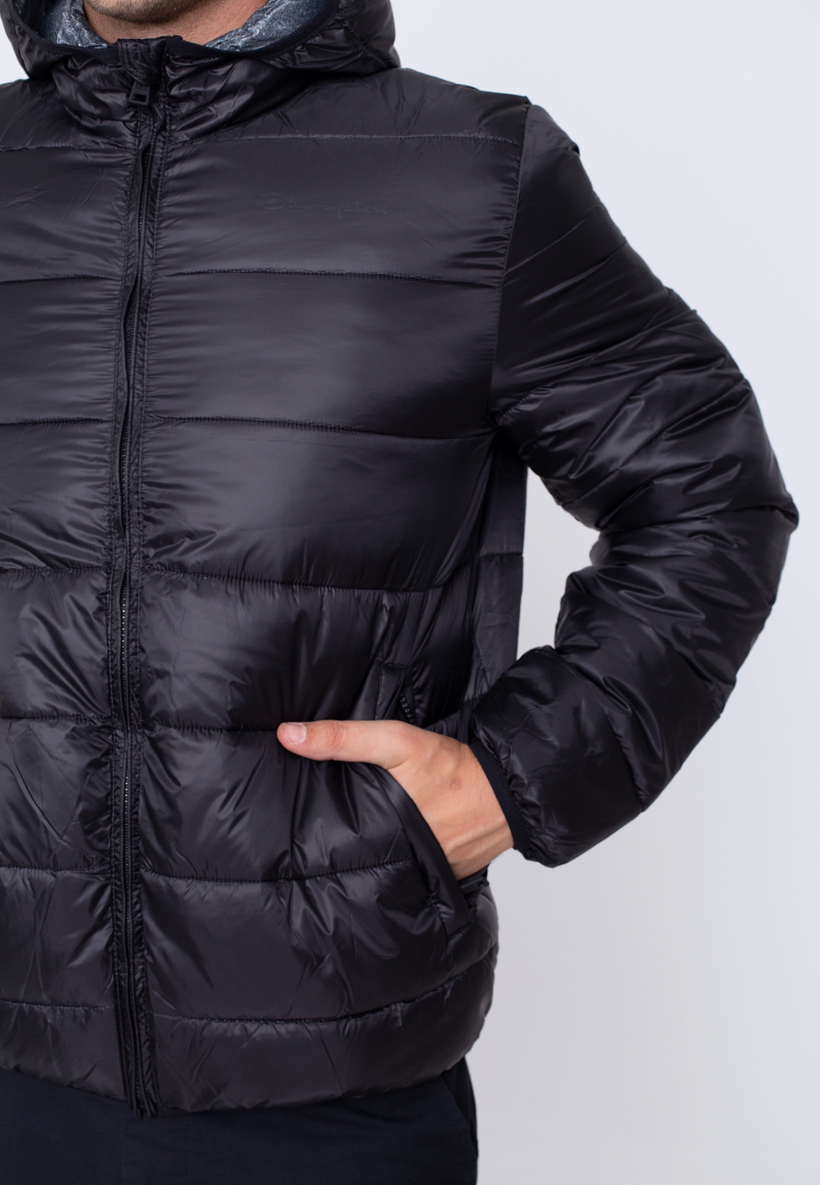 Champion - Hooded Pocket Logo NBK/GRDKM/ALLOVER - Jacket | Men-Image