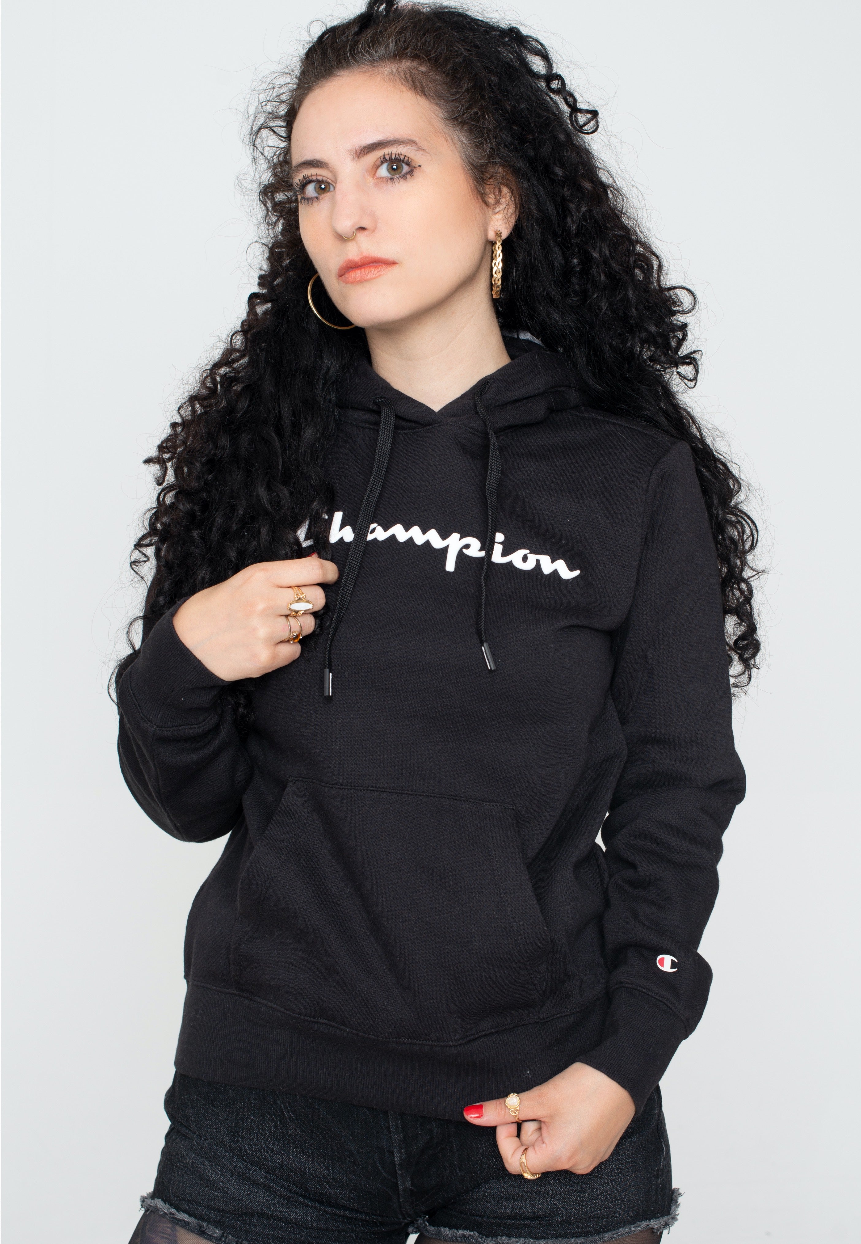 Champion - Hooded Sweatshirt Black Beauty - Hoodie | Women-Image