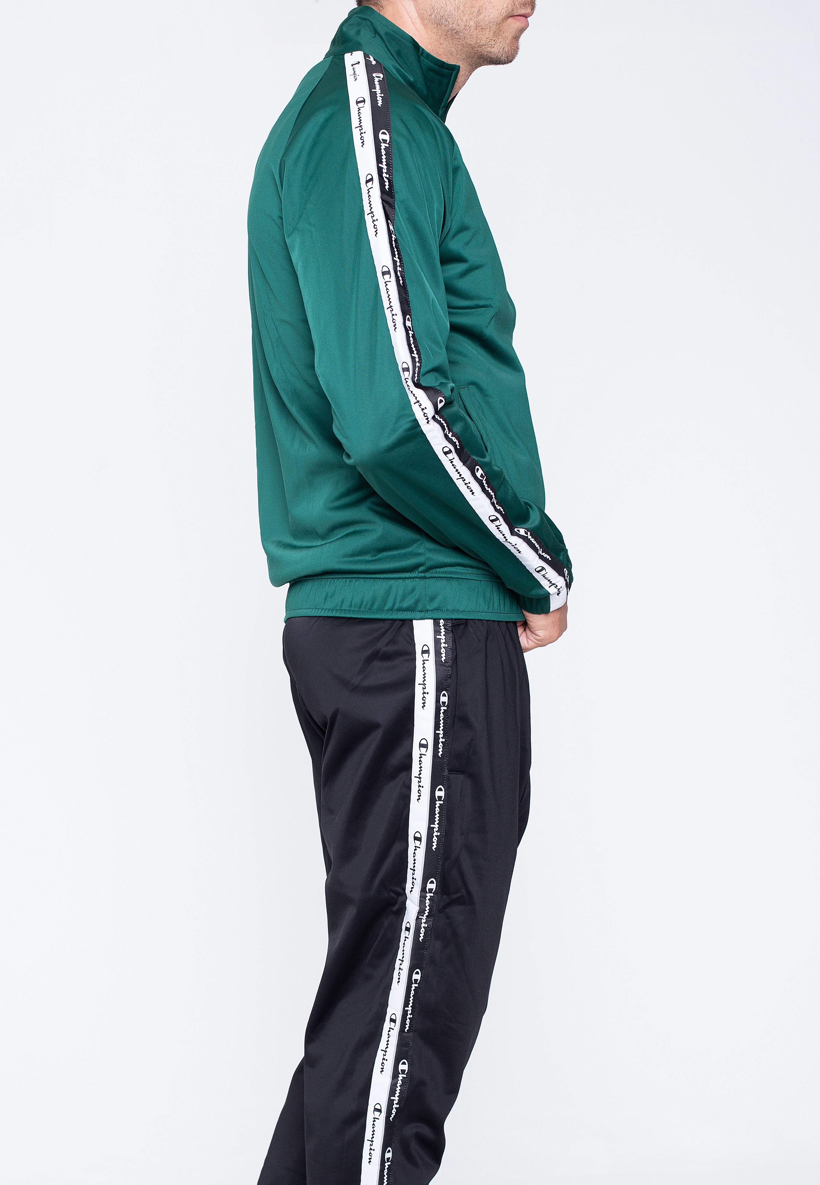 Champion - Poly Warpknit Small Logo HLG/NBK/NBK - Tracksuit | Men-Image