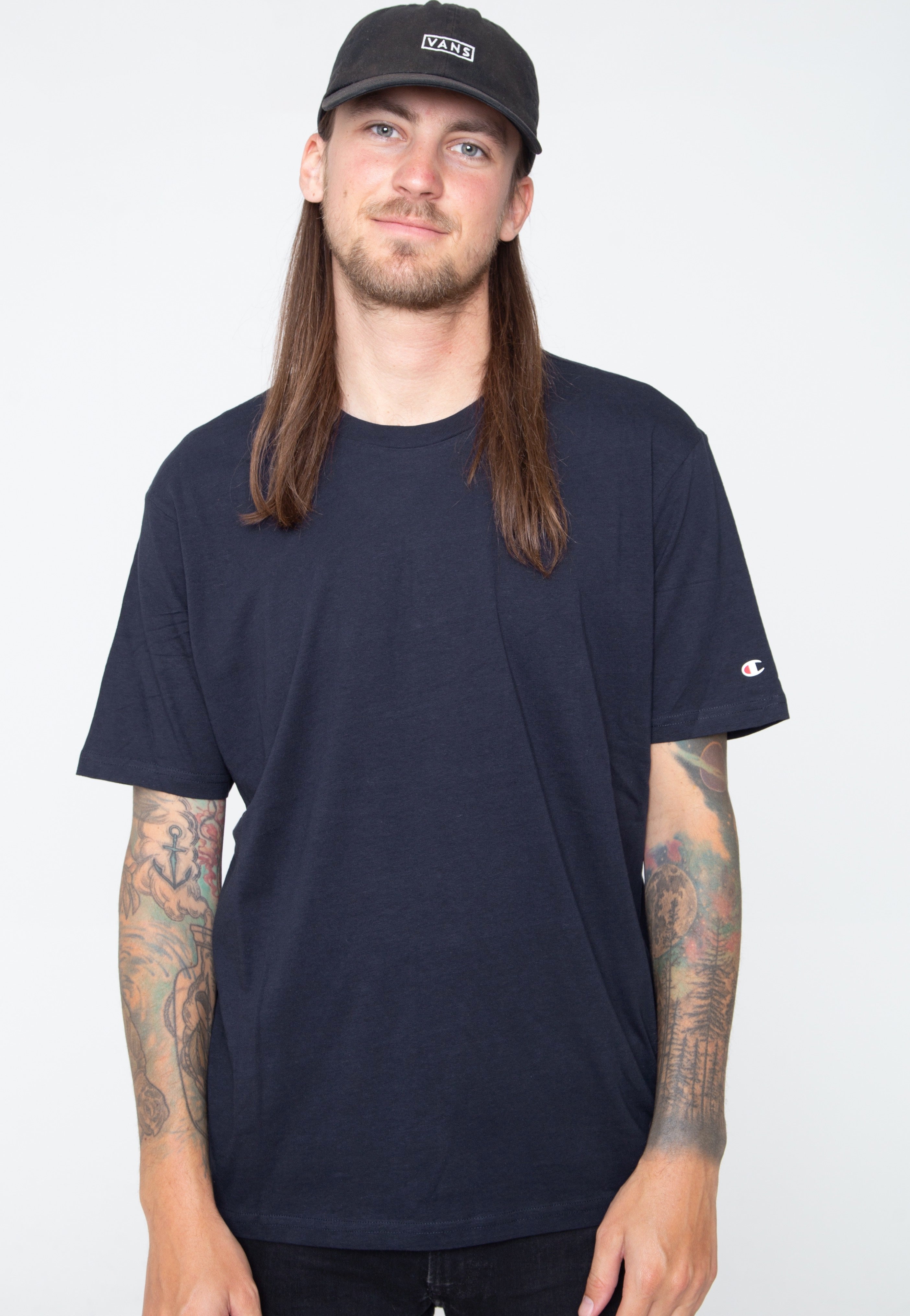 Champion - Crewneck Pack Of 2 WHT/NNY - T-Shirt | Men-Image