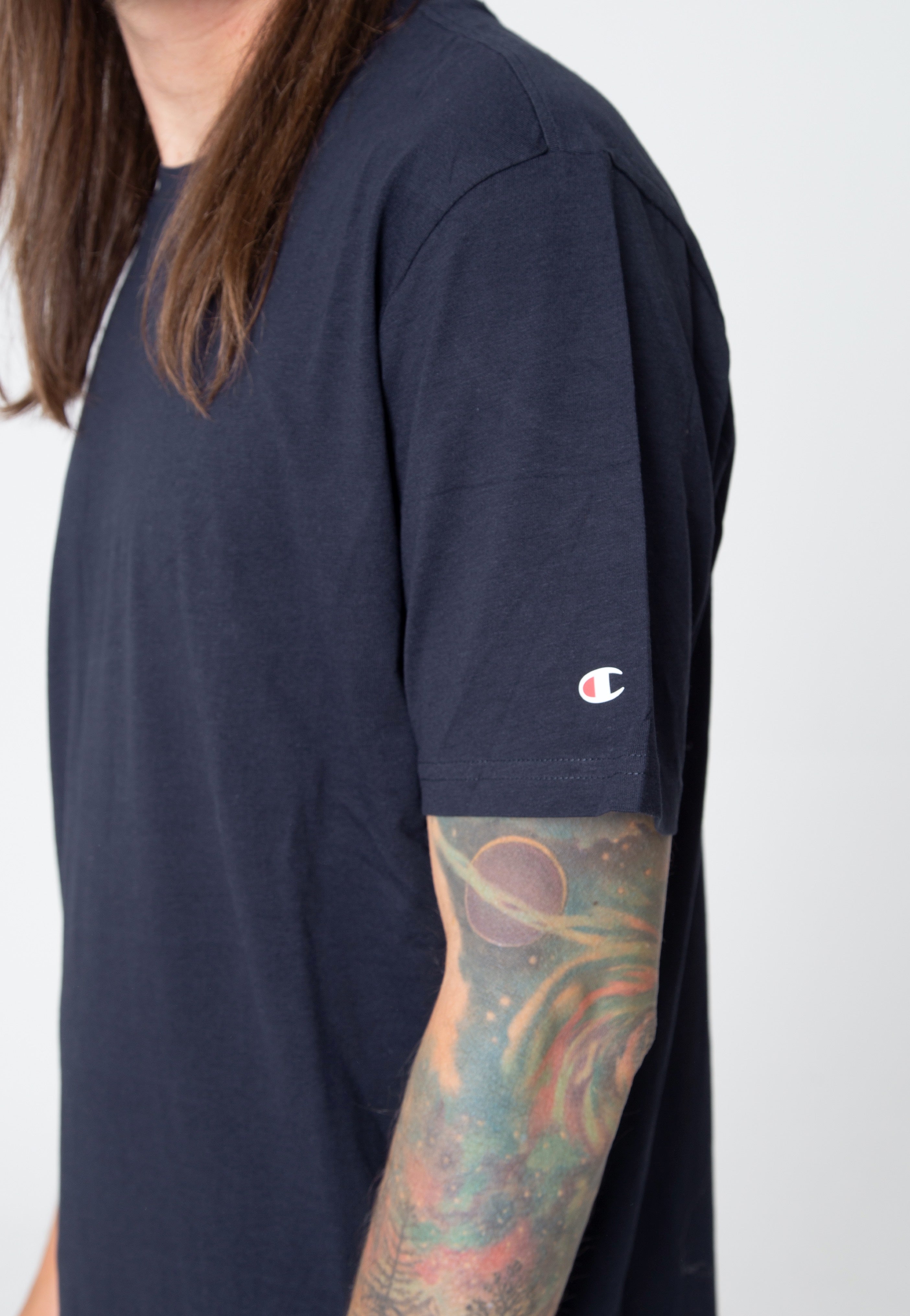 Champion - Crewneck Pack Of 2 WHT/NNY - T-Shirt | Men-Image