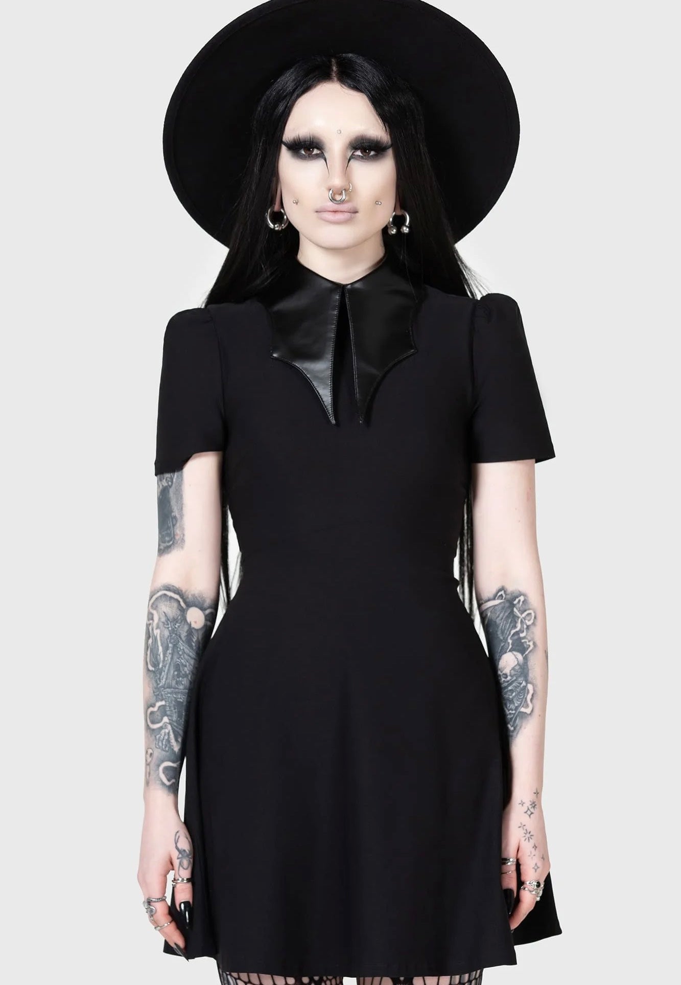 Killstar x Kihilist Chapel Collar Black - Dress | Impericon