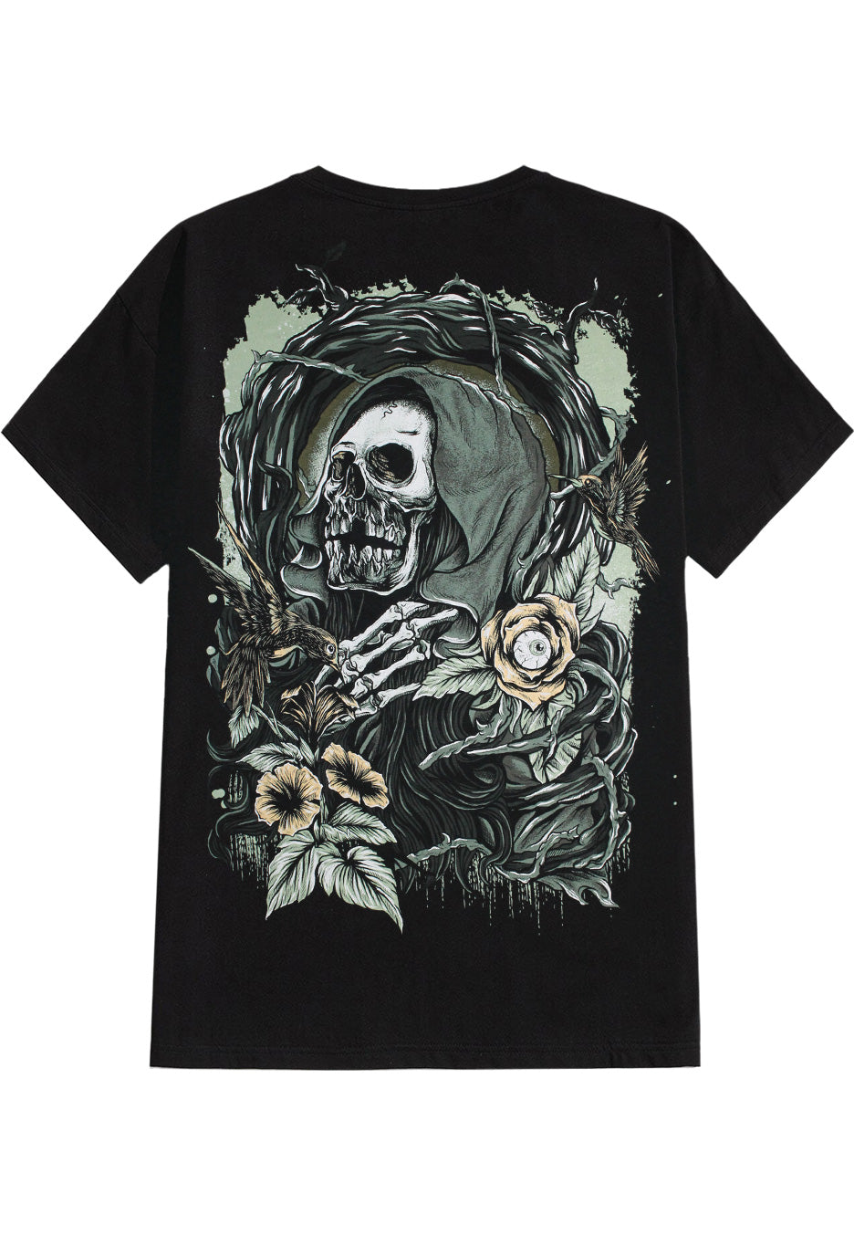 Chelsea Grin Lying Dead With Flowers T-Shirt | Neutral-Image