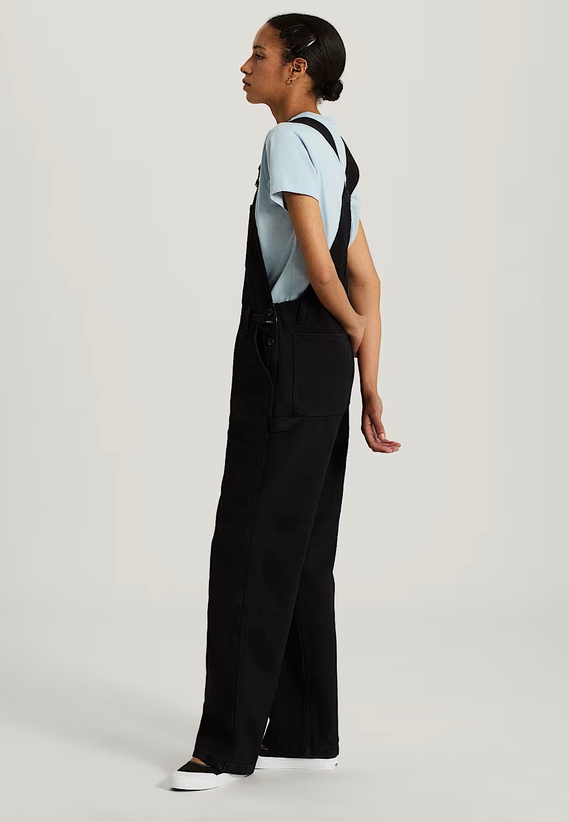 Vans - Chore Denim Overall Black Rinse - Pants | Women-Image