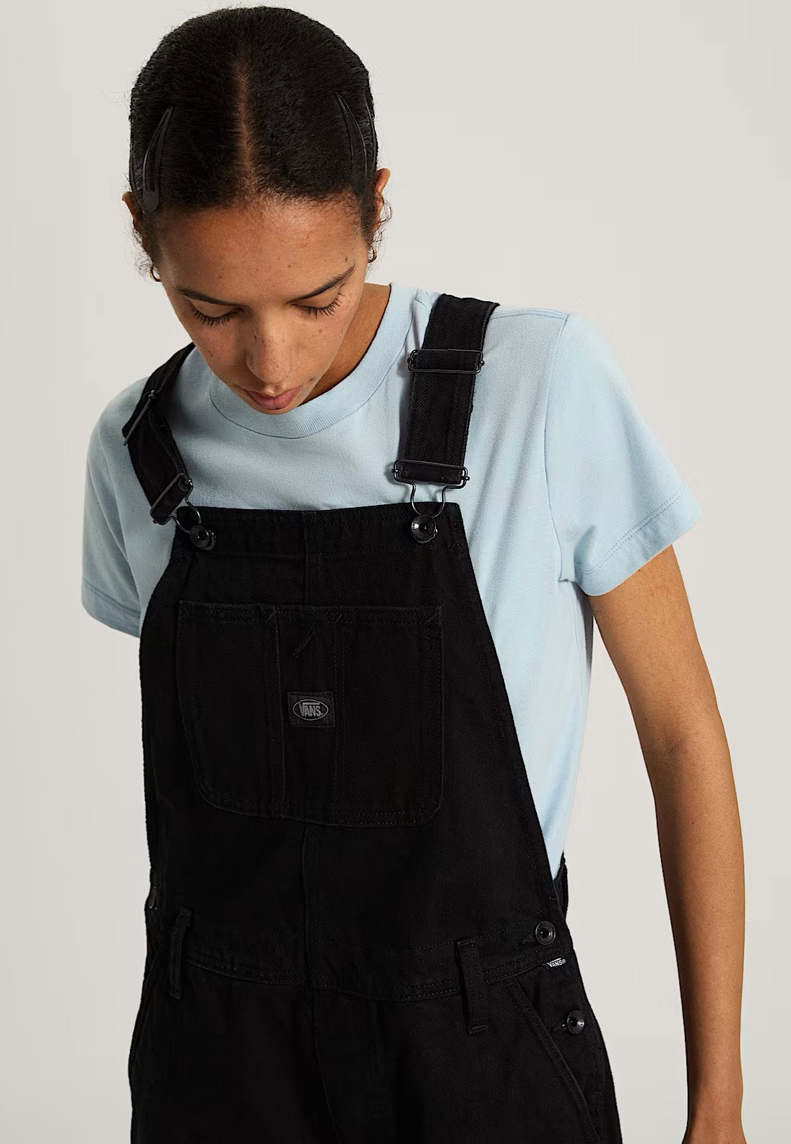 Vans - Chore Denim Overall Black Rinse - Pants | Women-Image