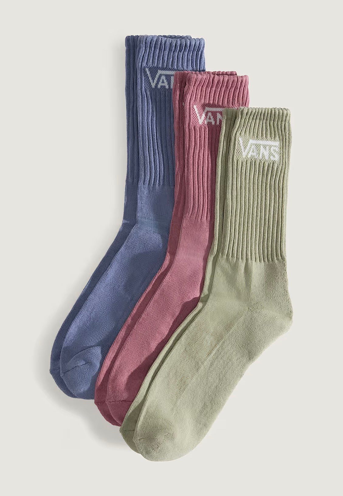 Vans - Classic Crew Pack Of 3 Glacial Slate - Socks | Neutral-Image
