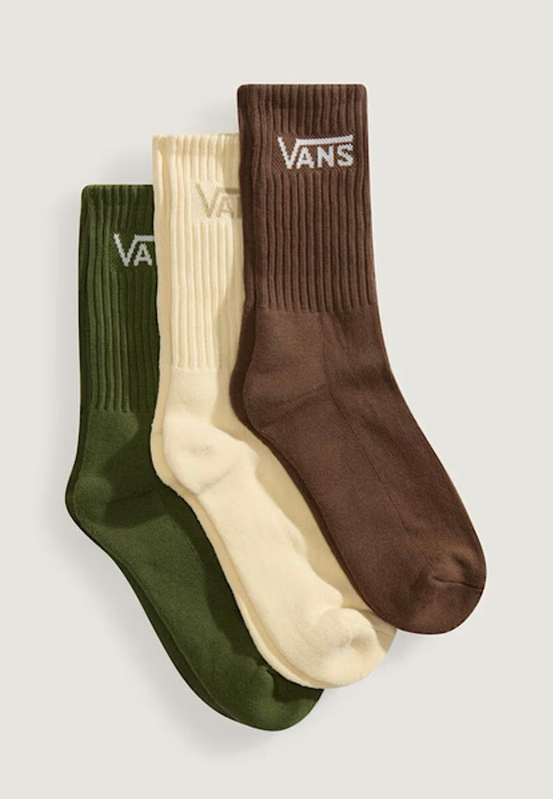 Vans - Classic Crew Pack Of 3 Green Balsam - Socks | Neutral-Image