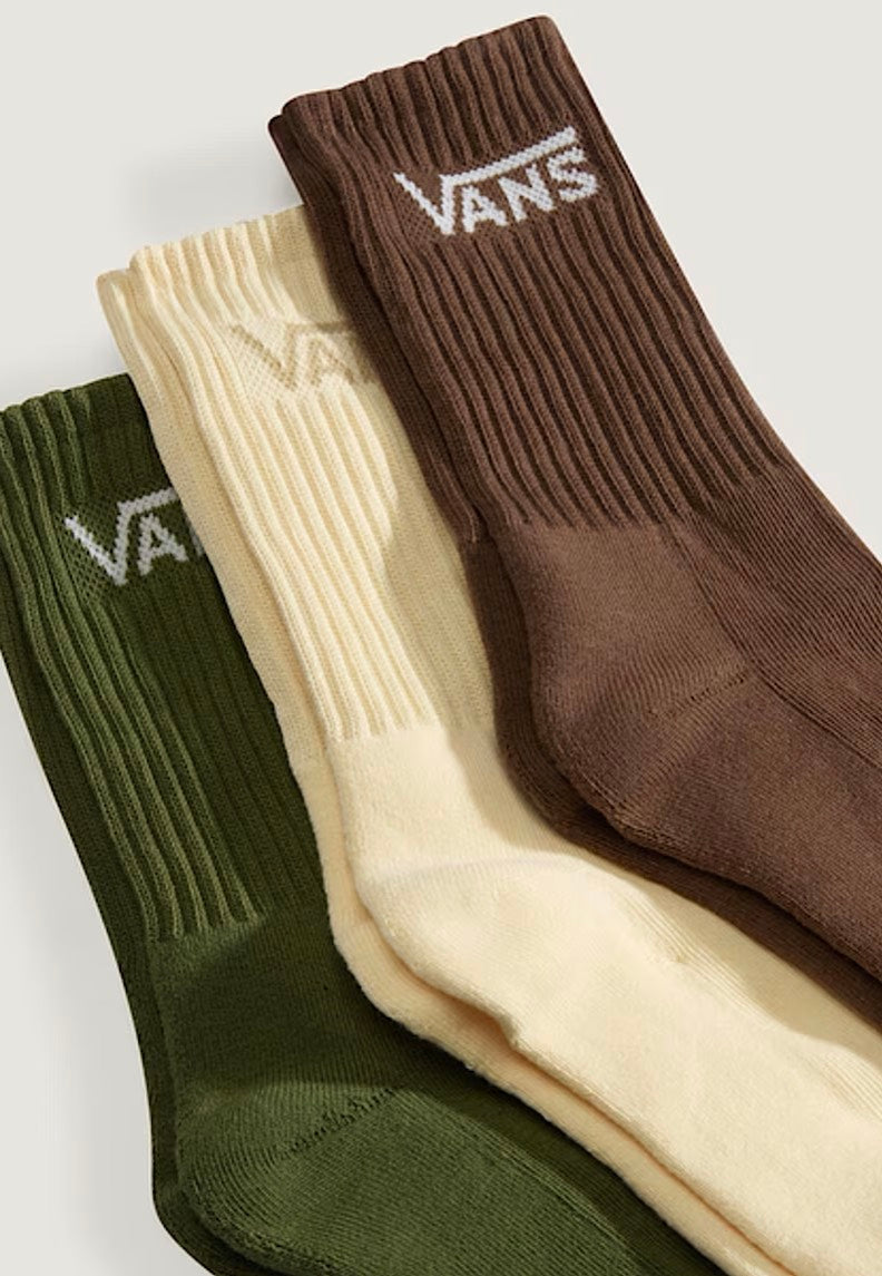 Vans - Classic Crew Pack Of 3 Green Balsam - Socks | Neutral-Image