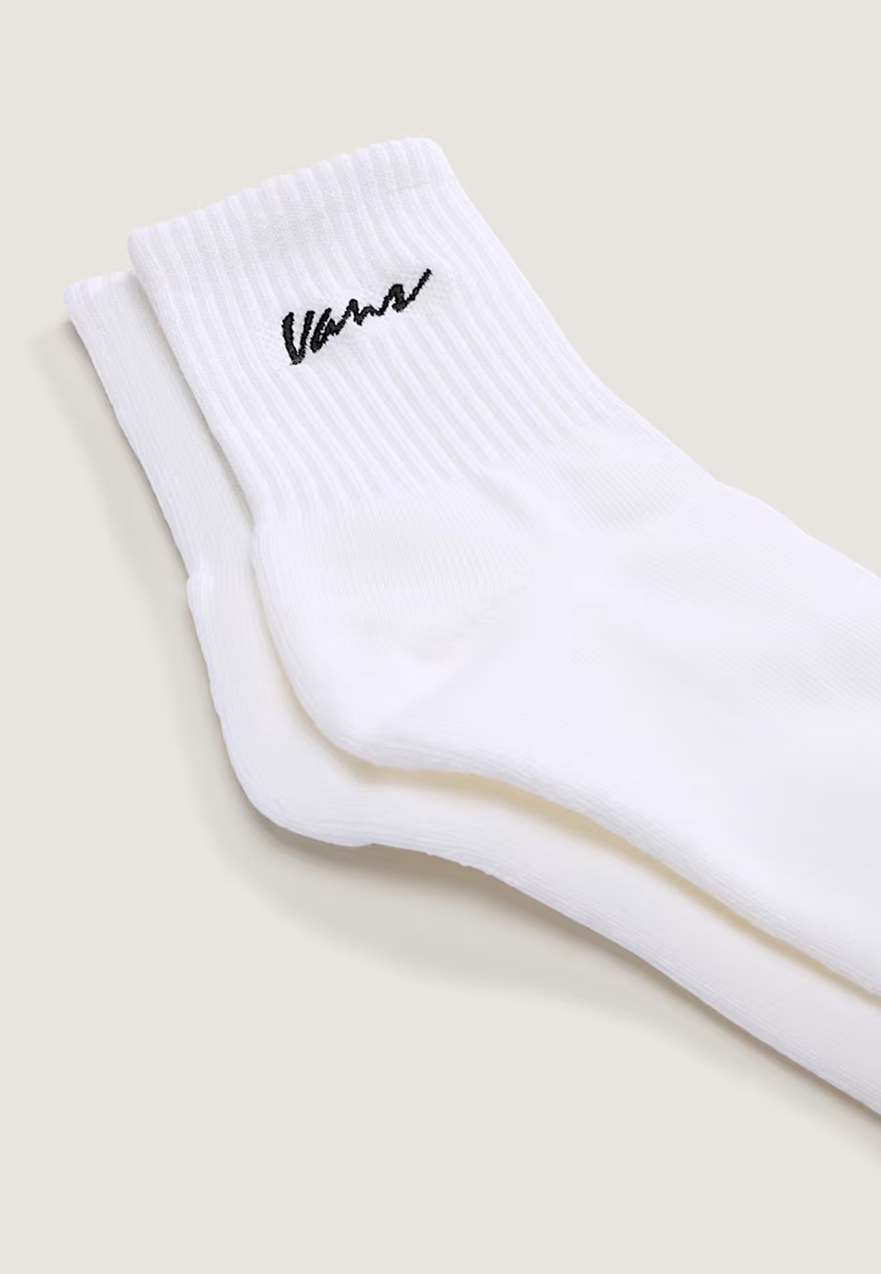 Vans - Classic Script Half Crew White - Socks | Neutral-Image