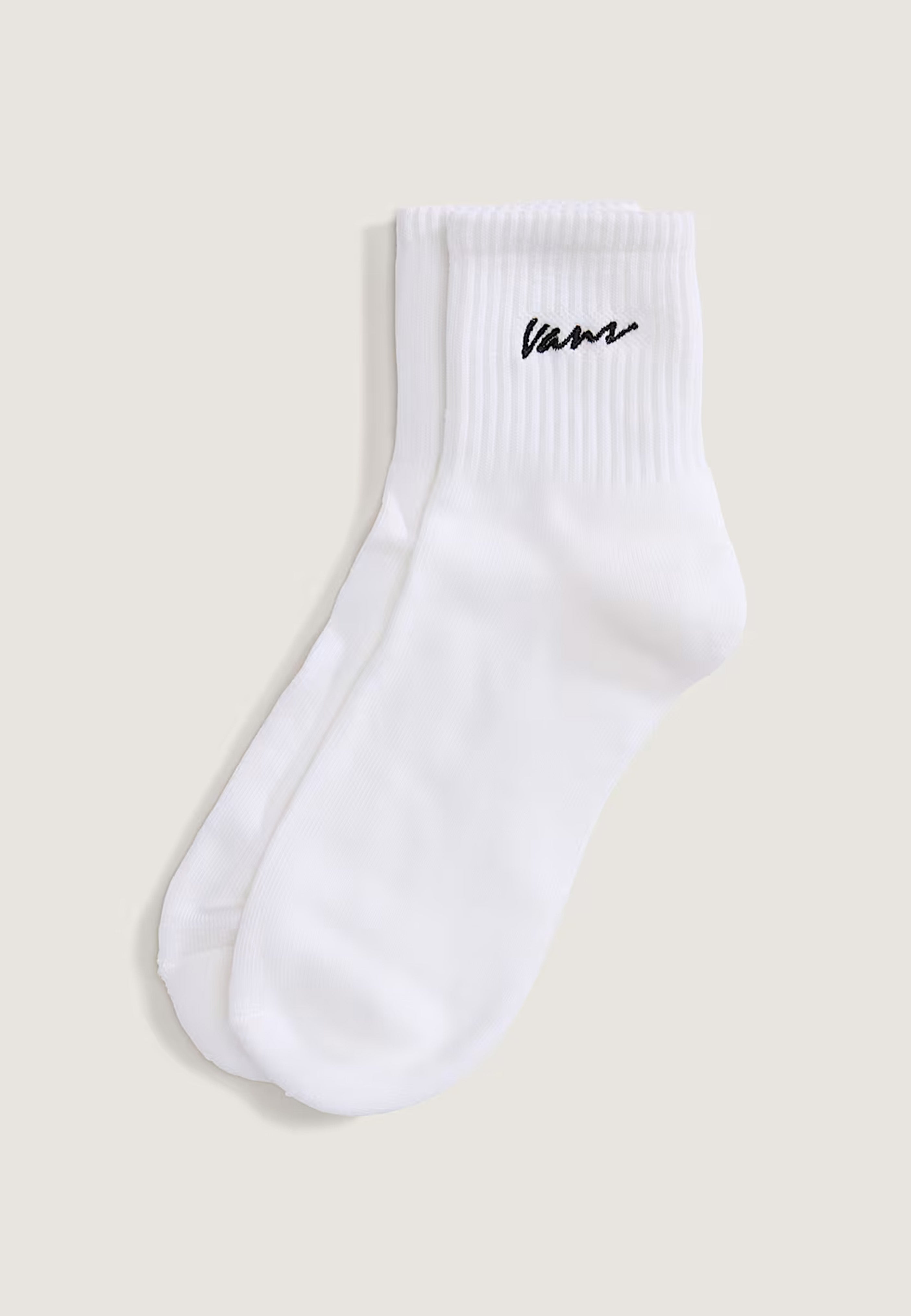 Vans - Classic Script Half Crew White - Socks | Neutral-Image