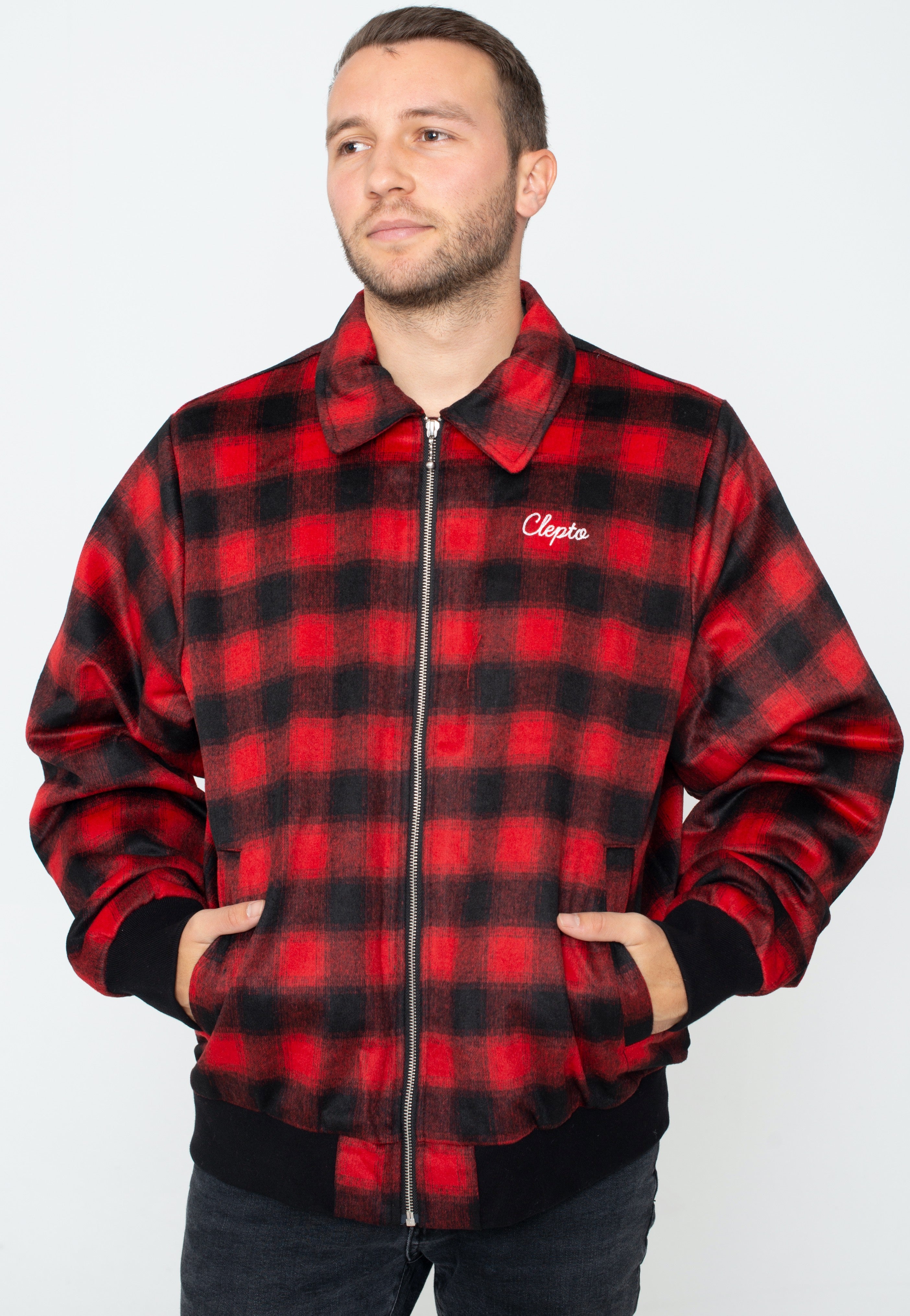 Cleptomanicx - Checker Black - Jacket | Men-Image