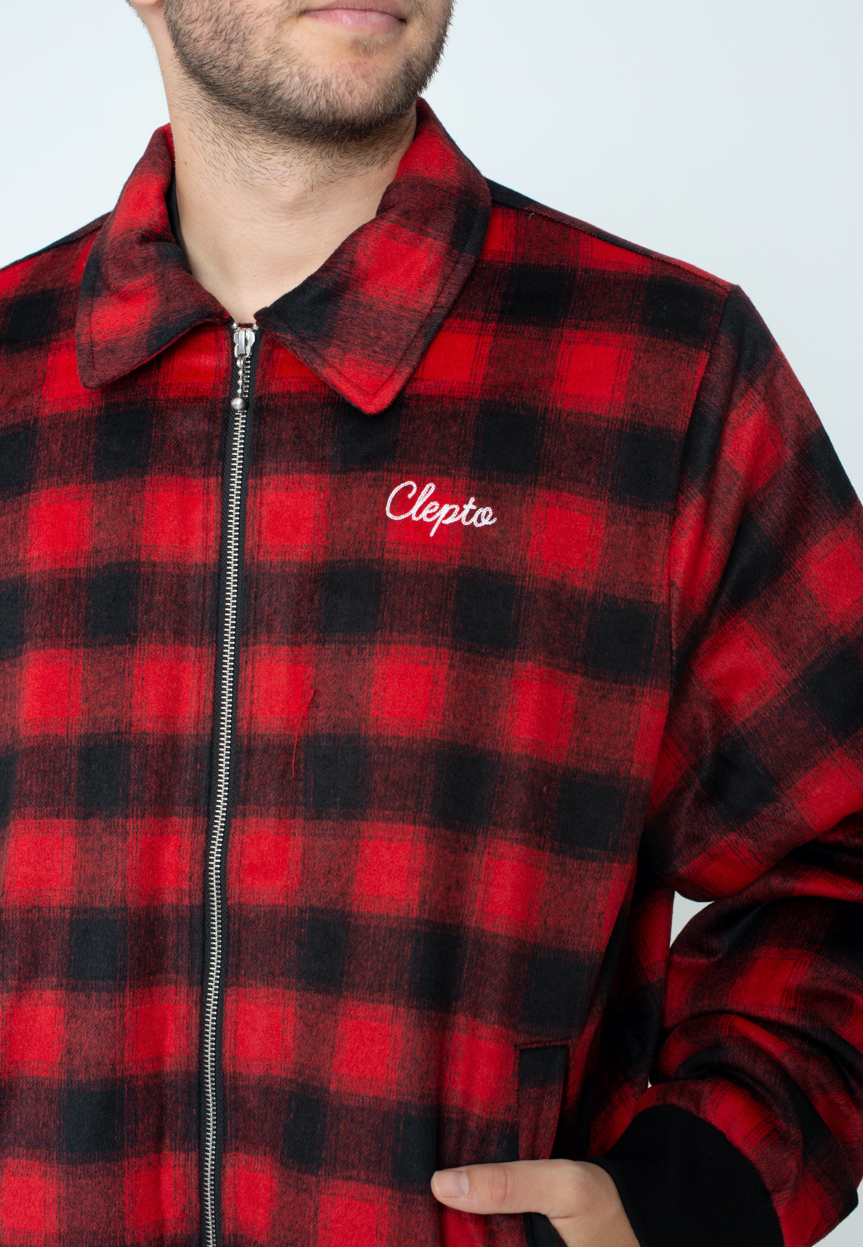 Cleptomanicx - Checker Black - Jacket | Men-Image