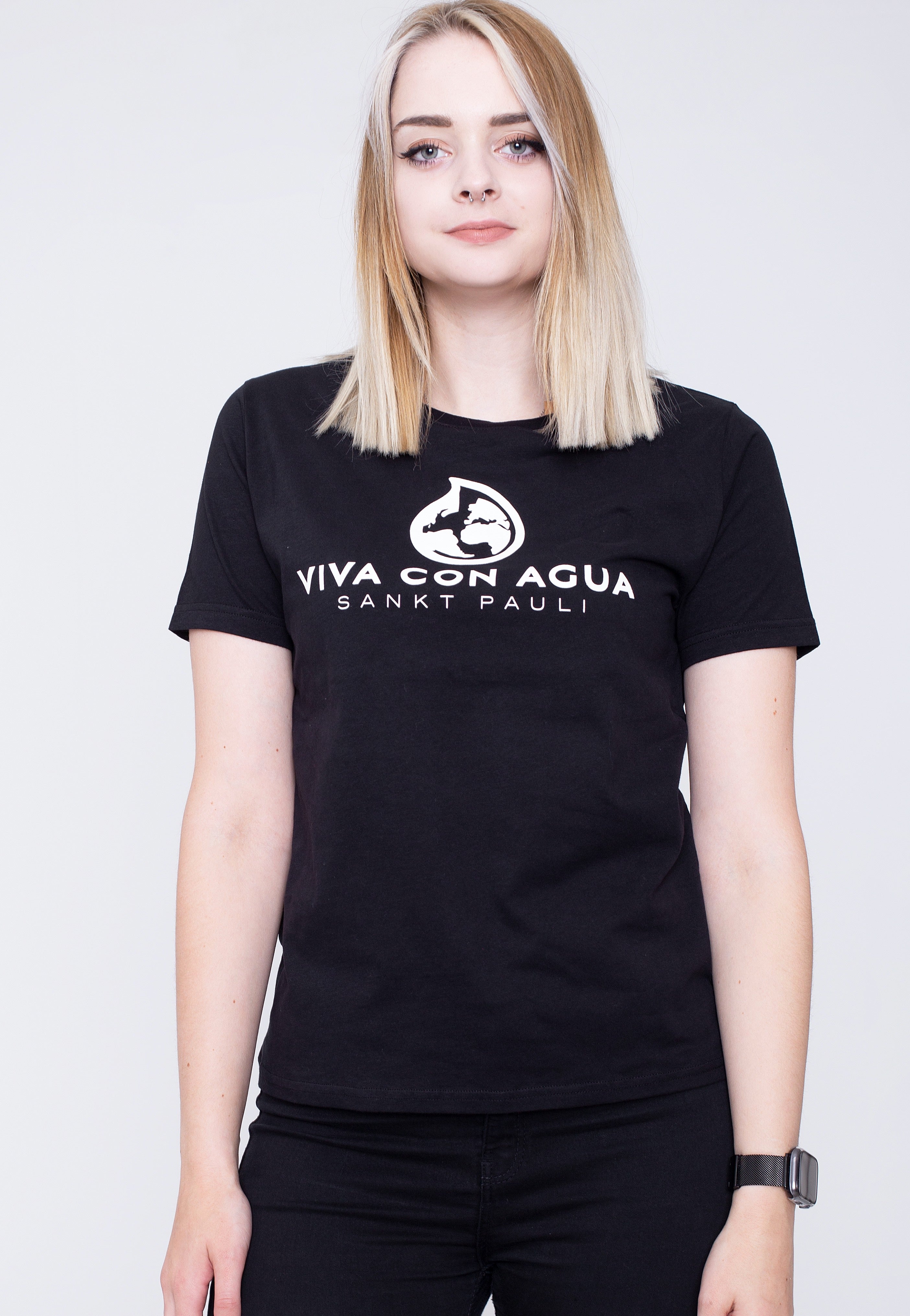 Cleptomanicx - W Viva Con Agua Logo 2 - T-Shirt | Women-Image