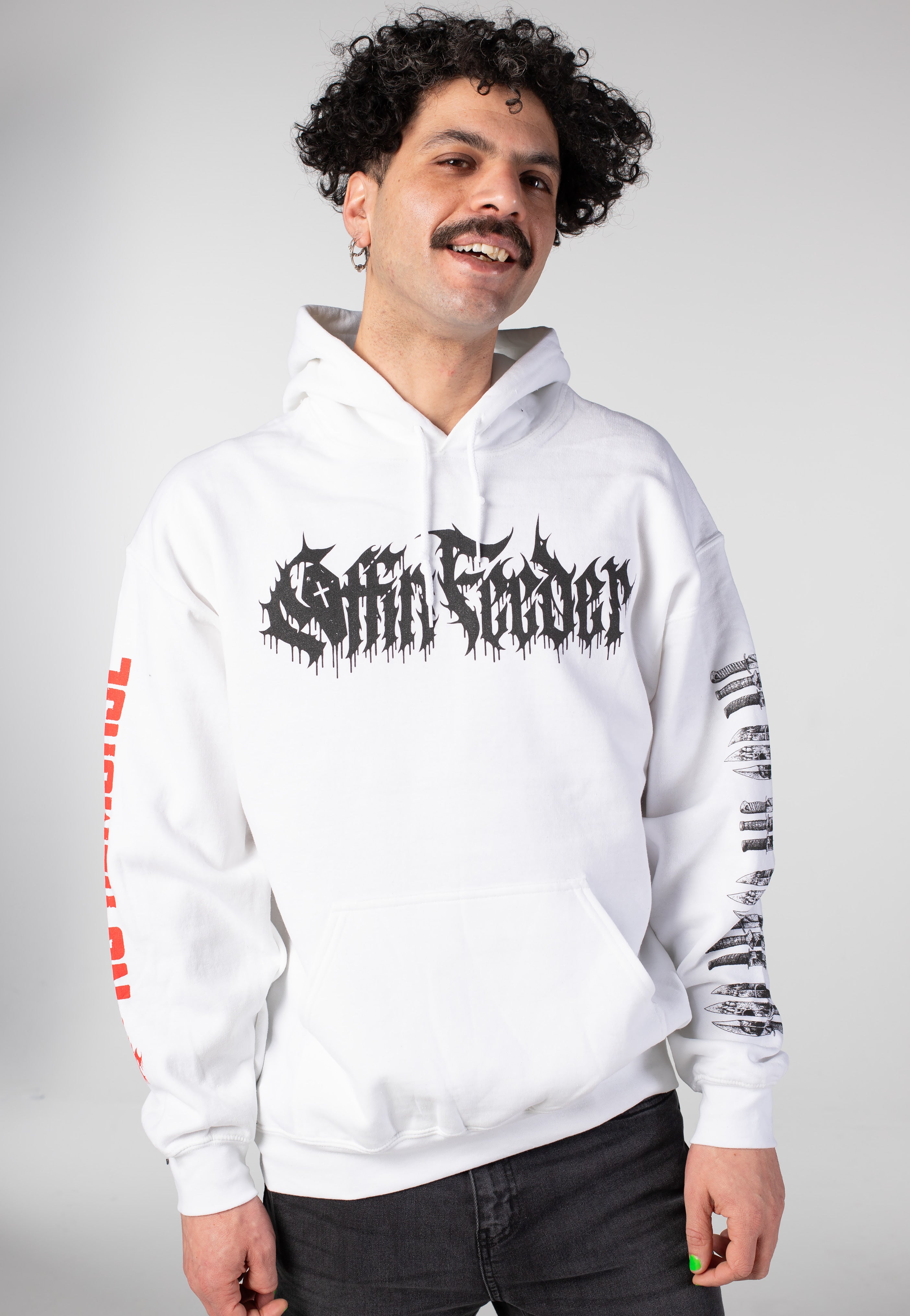 Coffin Feeder - No Forgiveness White - Hoodie | Men-Image