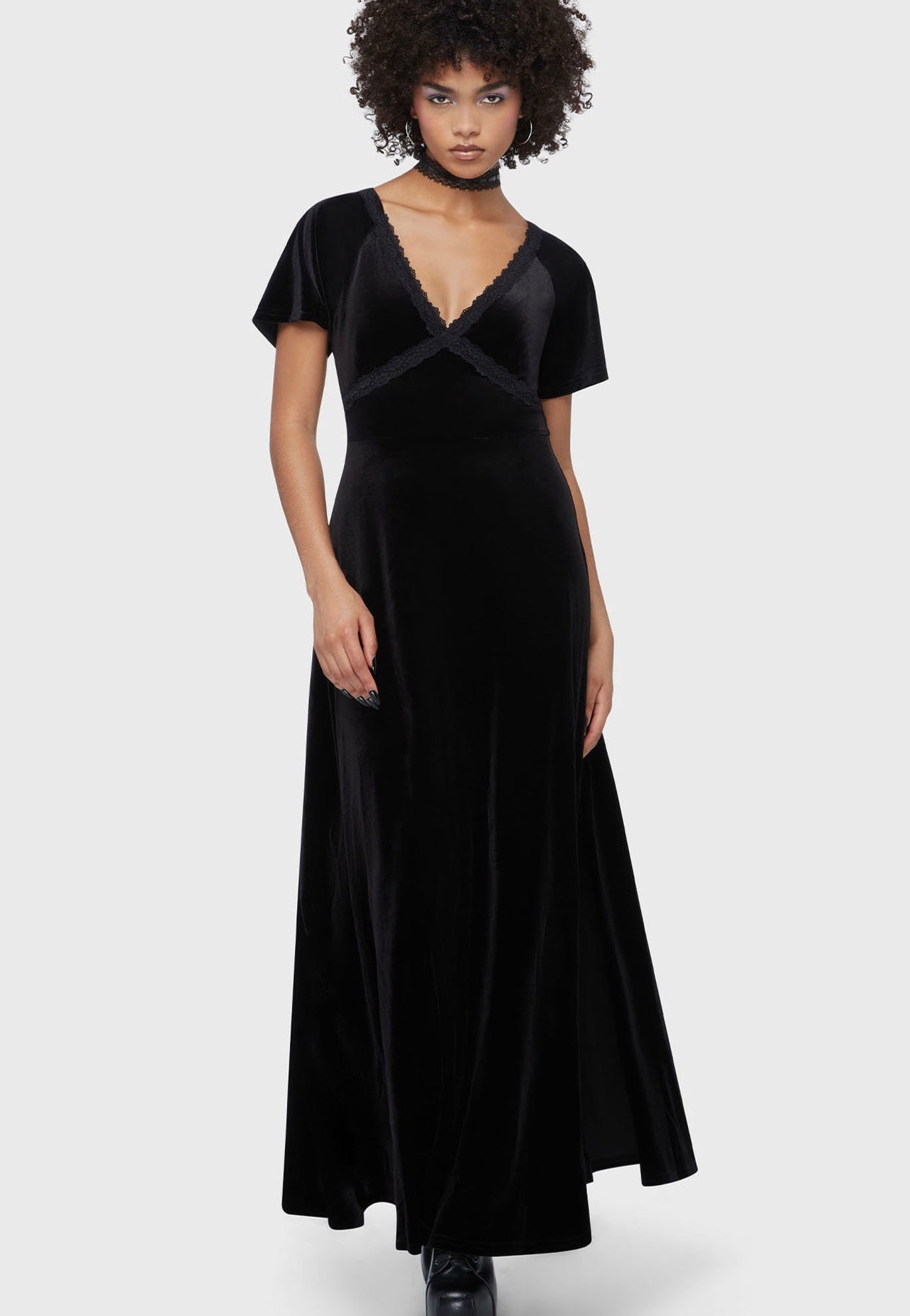 Killstar - Echelia's Muse Maxi Black - Dress | Women-Image