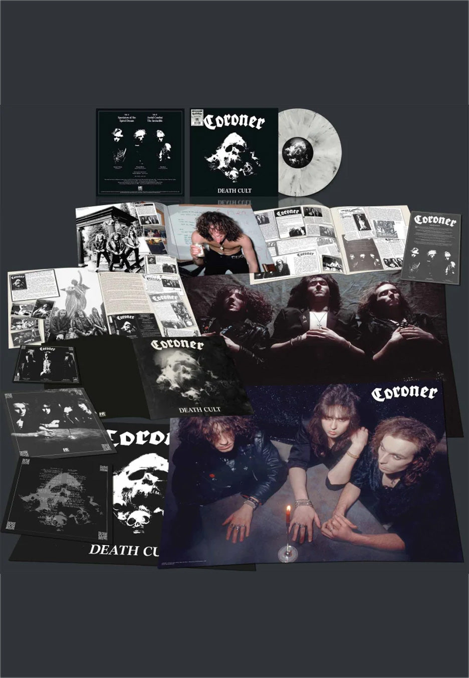 Coroner Death Cult Ltd. White/Black Marbled Vinyl | Neutral-Image