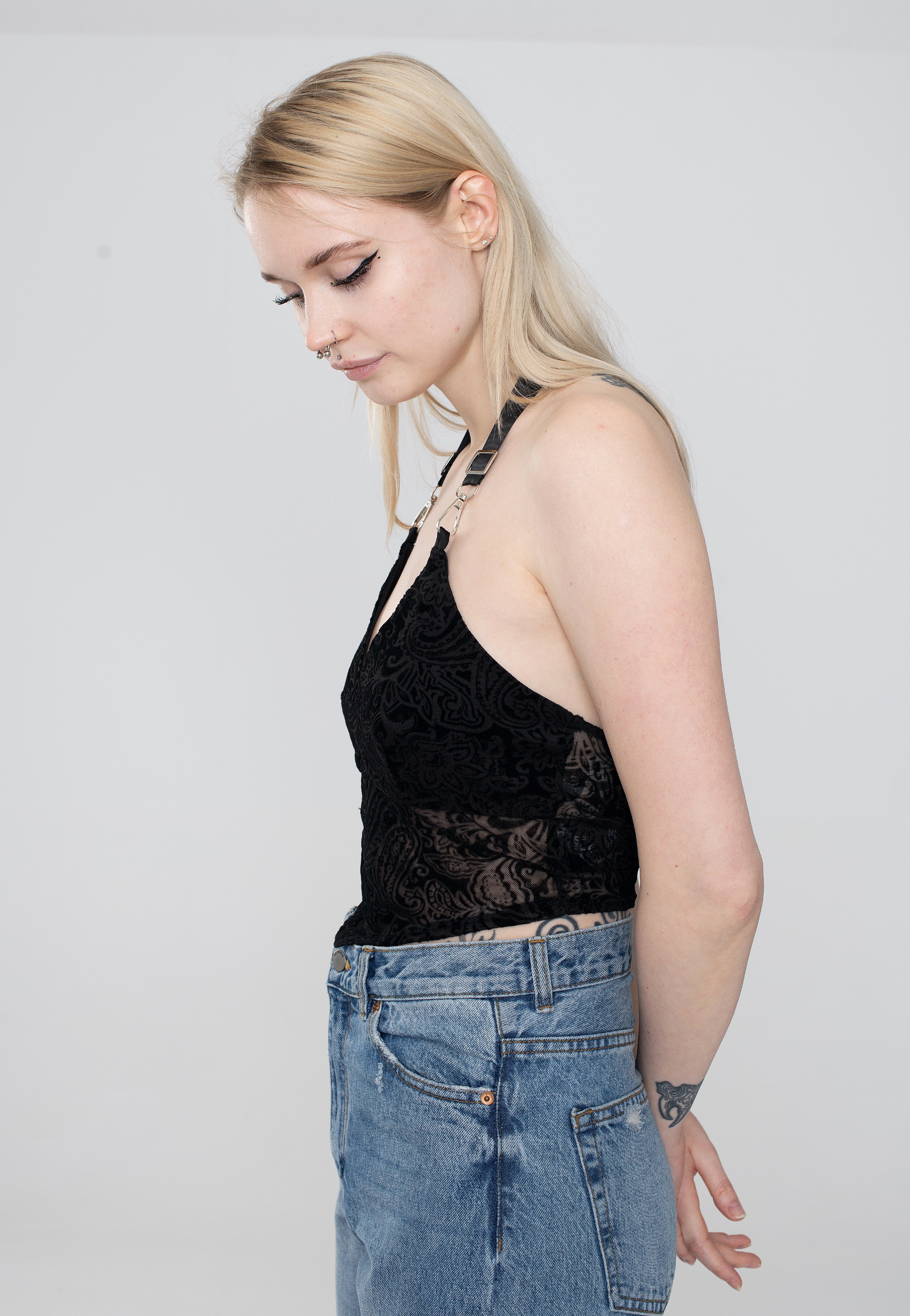 Dark Moon - Courtney Burnout Velvet - Top | Women-Image