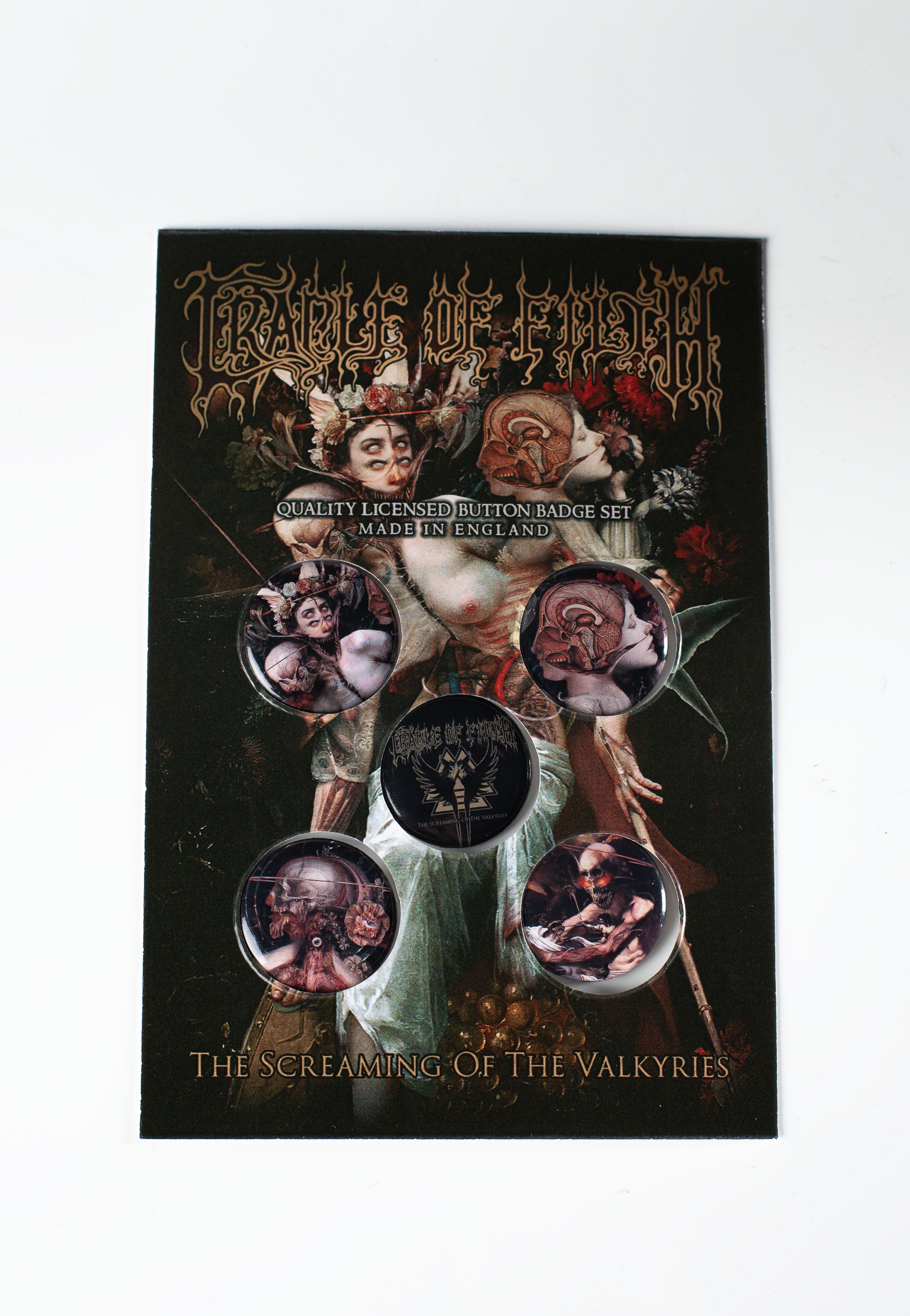 Cradle Of Filth - The Screaming Of The Valkyries - Button | Neutral-Image