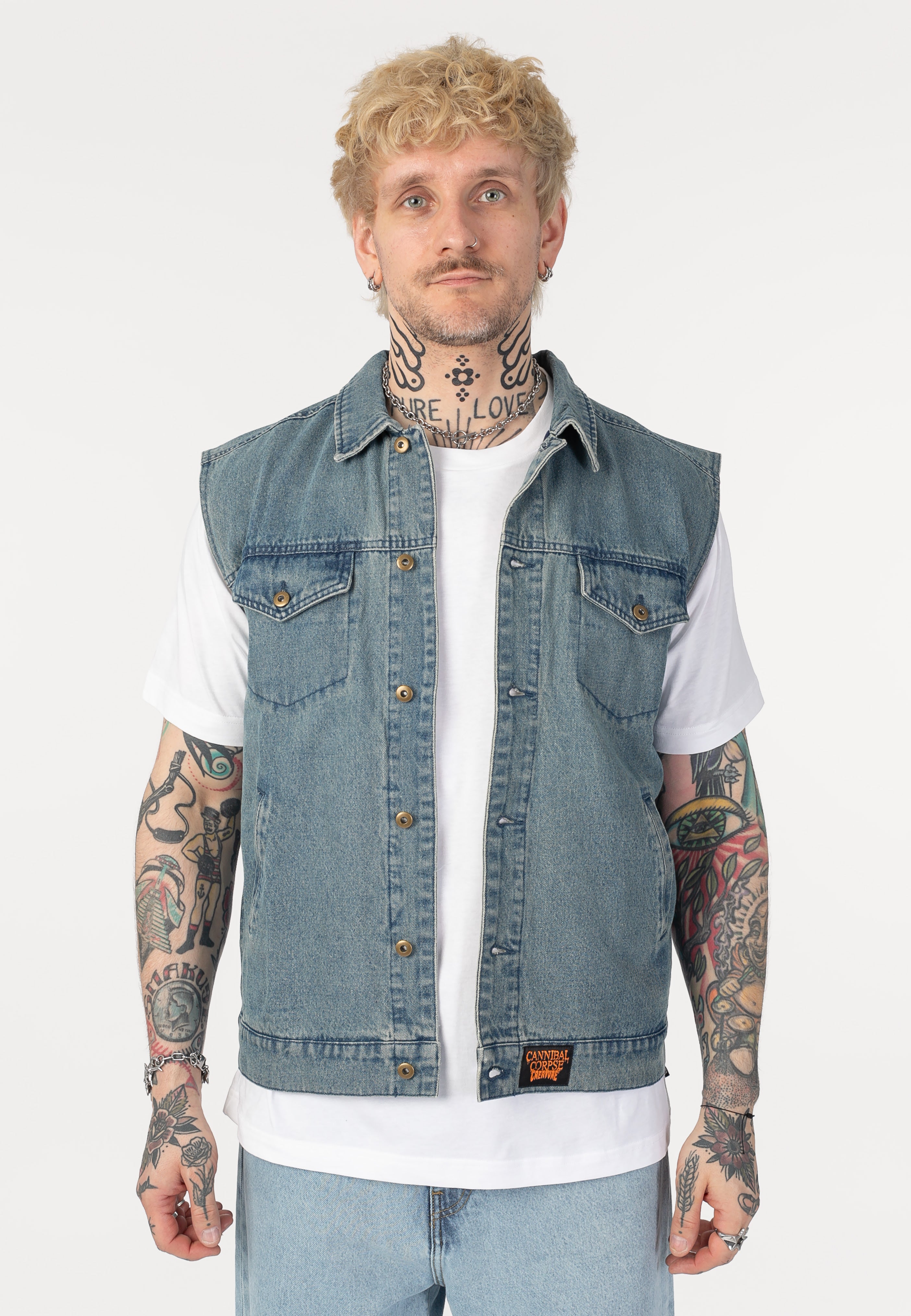 Creature x Cannibal Corpse - Denim - Vest | Men-Image