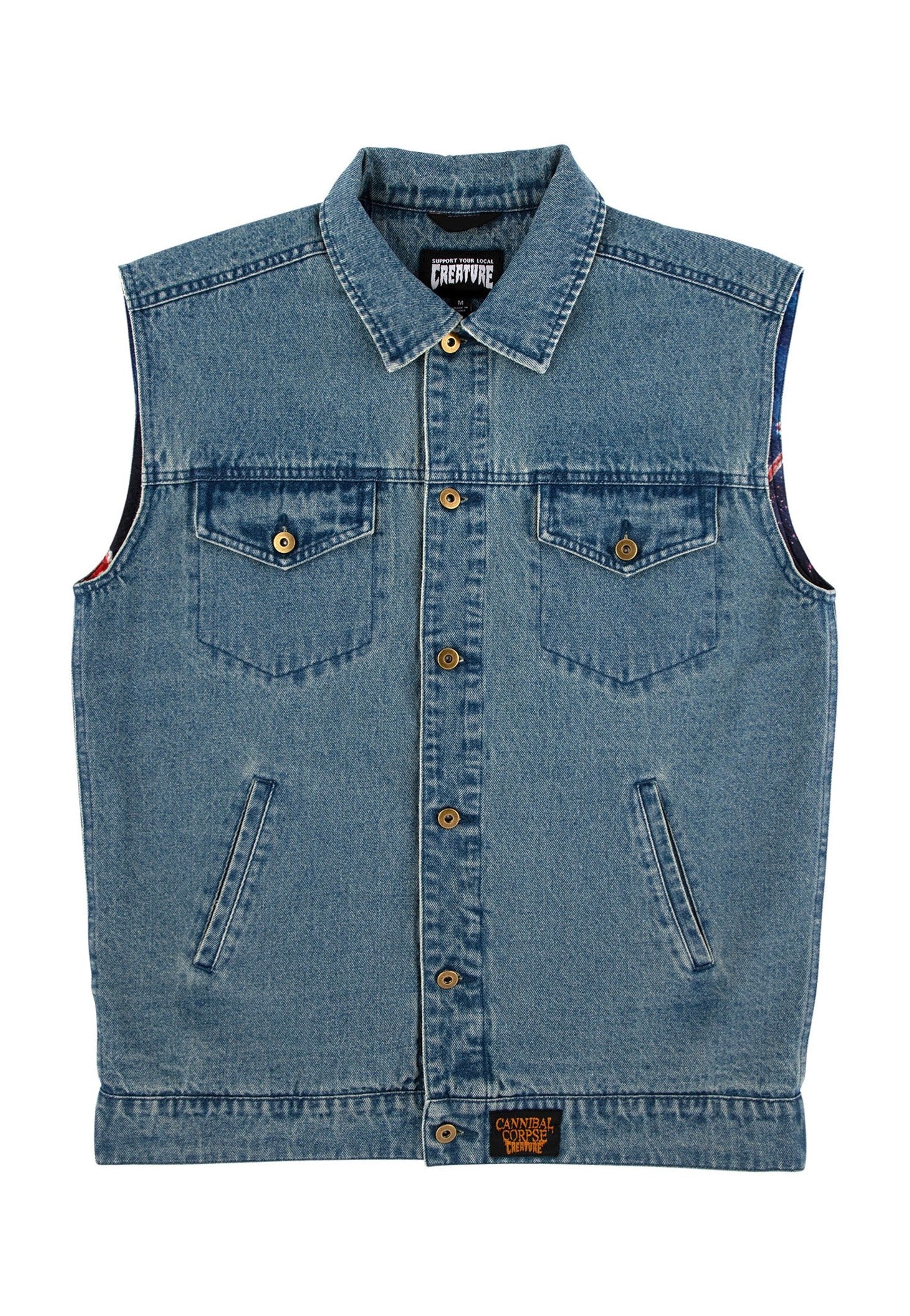 Creature x Cannibal Corpse - Denim - Vest | Men-Image