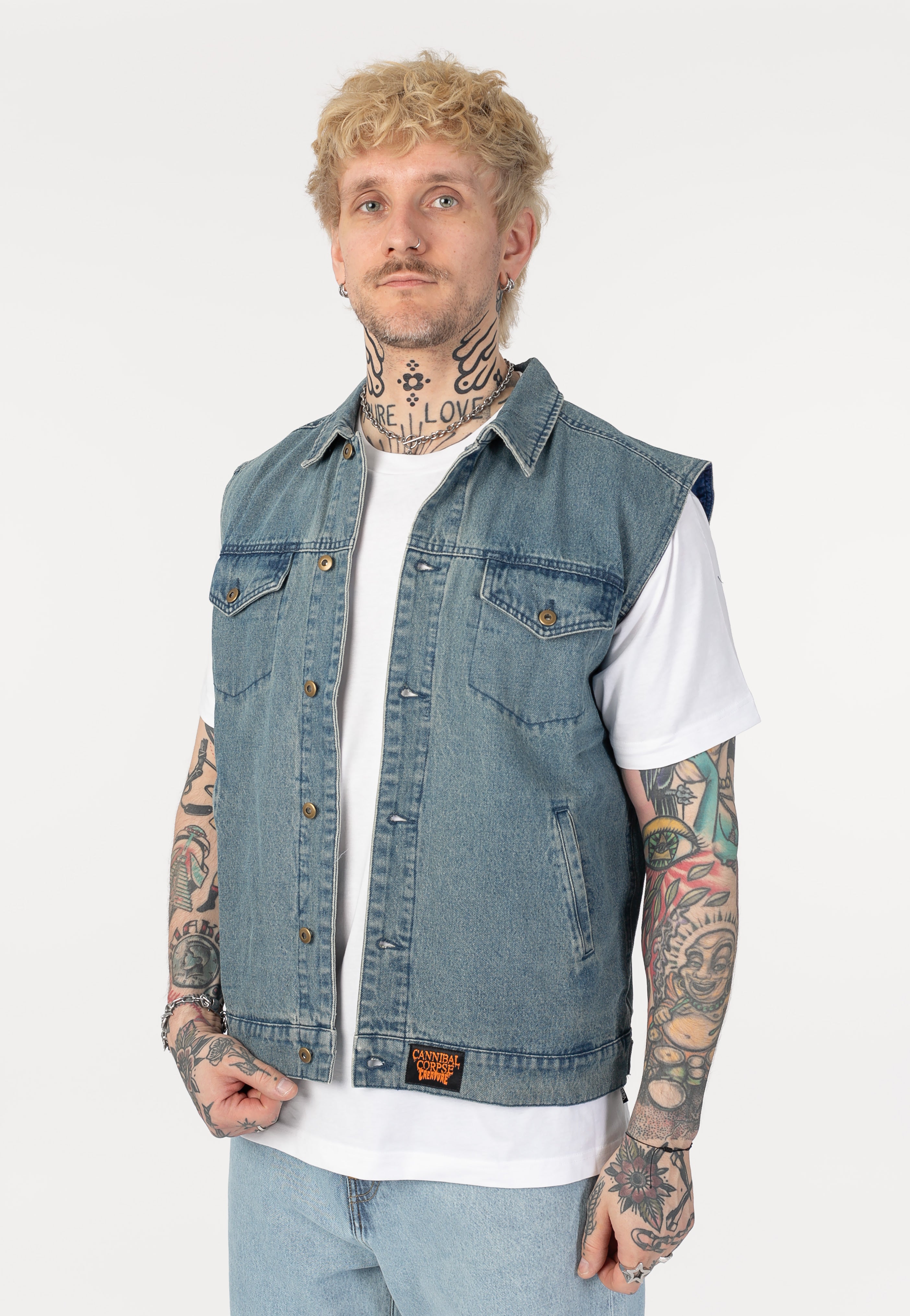 Creature x Cannibal Corpse - Denim - Vest | Men-Image