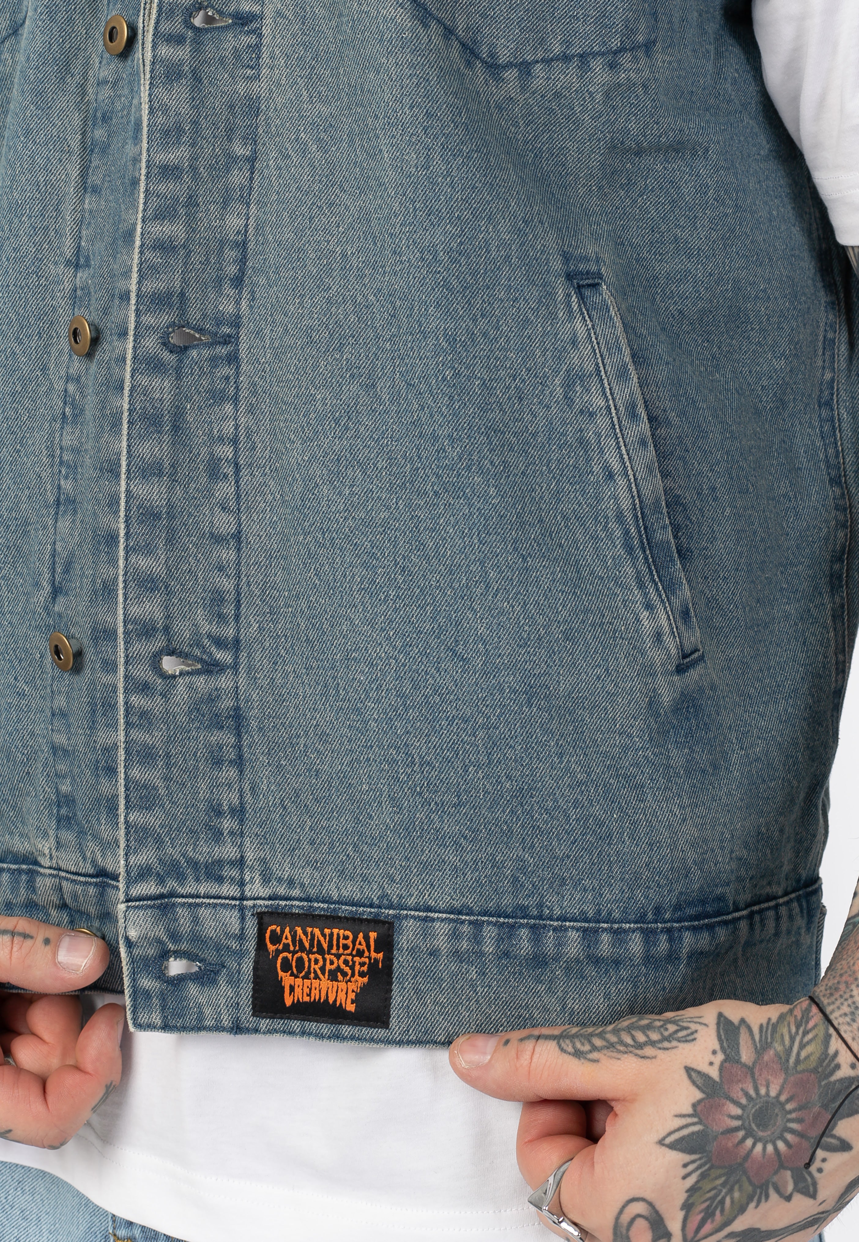 Creature x Cannibal Corpse - Denim - Vest | Men-Image