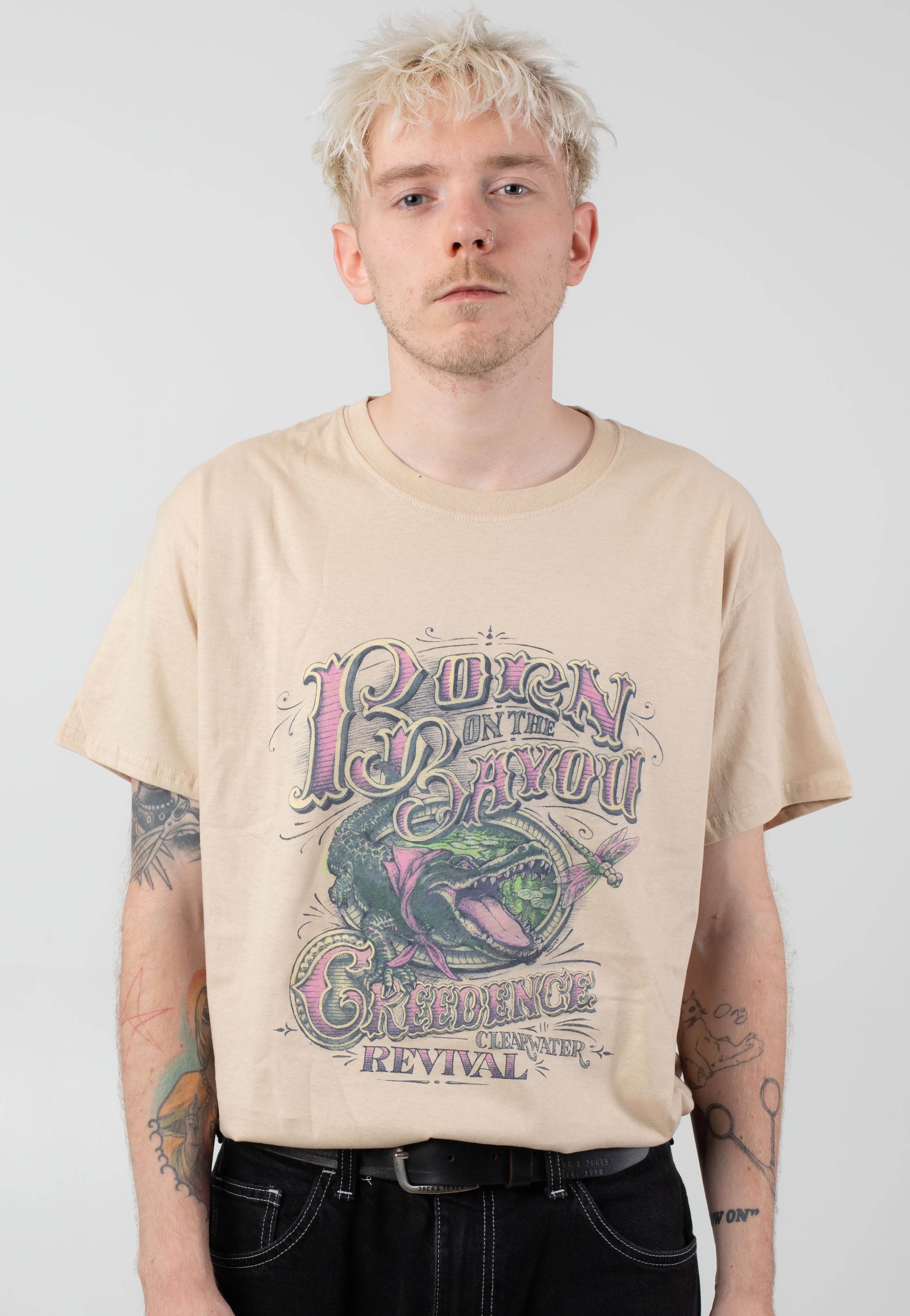 Creedence Clearwater Revival - Born On The Bayou Sand - T-Shirt | Men-Image