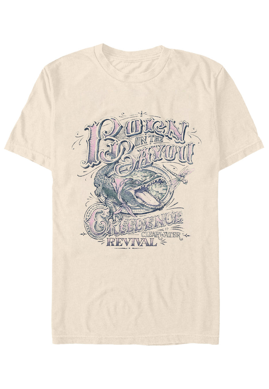 Creedence Clearwater Revival - Born On The Bayou Sand - T-Shirt | Neutral-Image