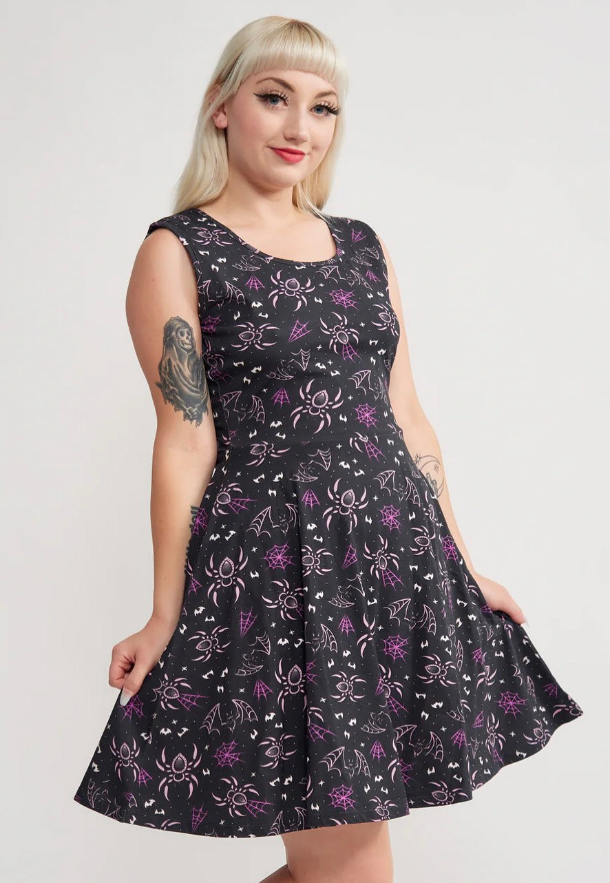 Sourpuss Clothing - Creepy Crawly Sleeveless - Dress | Women-Image