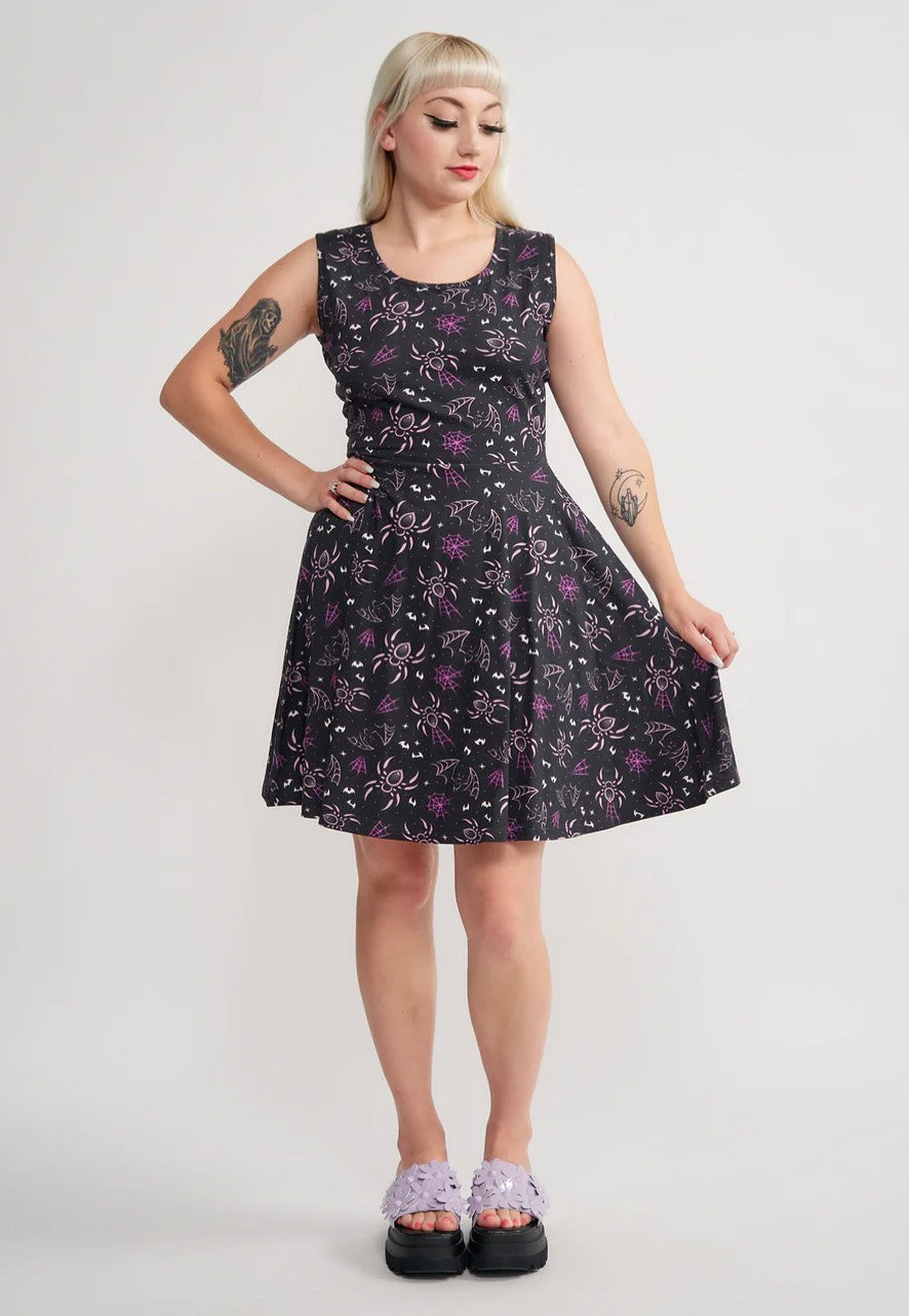 Sourpuss Clothing - Creepy Crawly Sleeveless - Dress | Women-Image