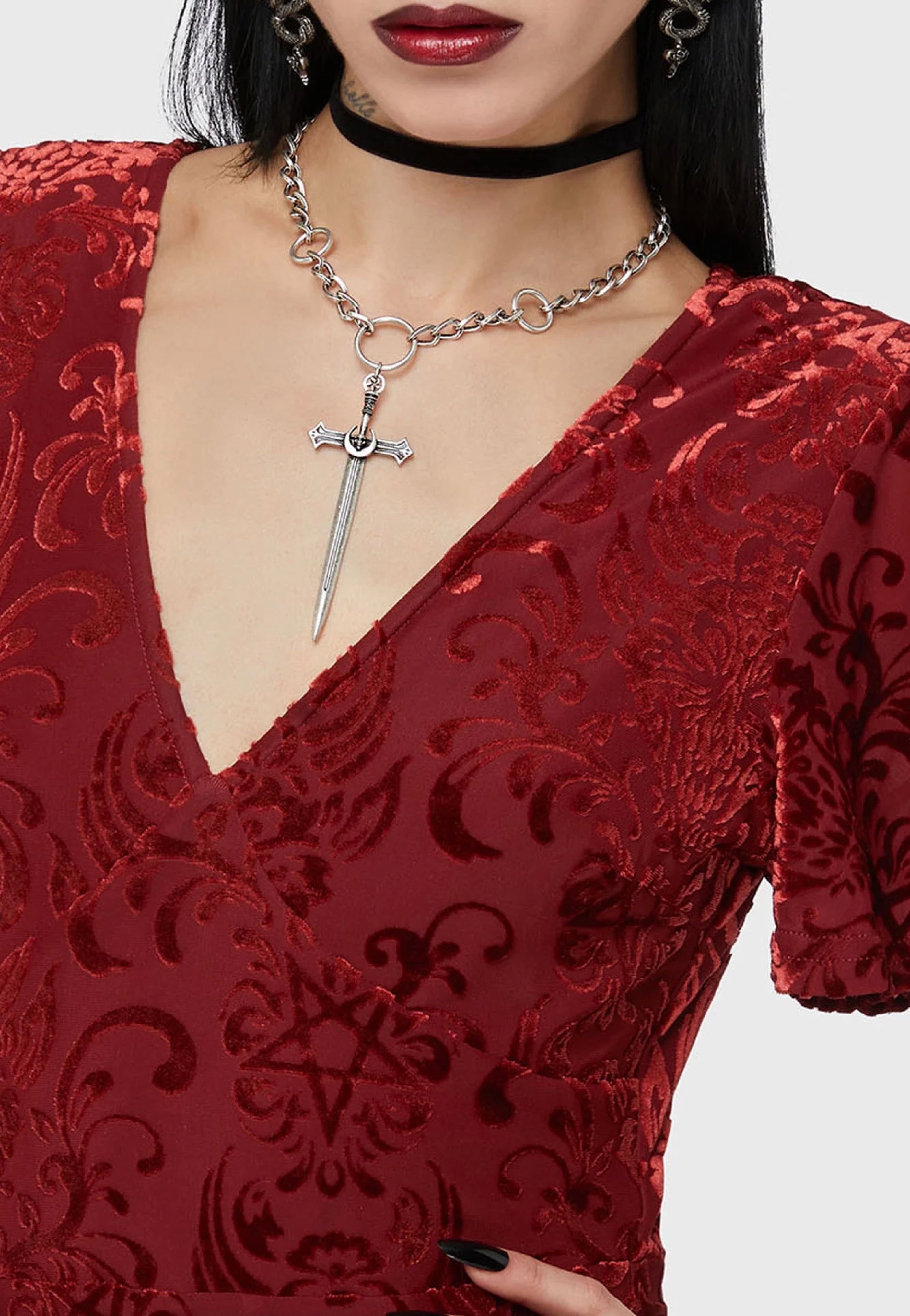 Killstar - Crimson Bloodlust Red - Dress | Women-Image