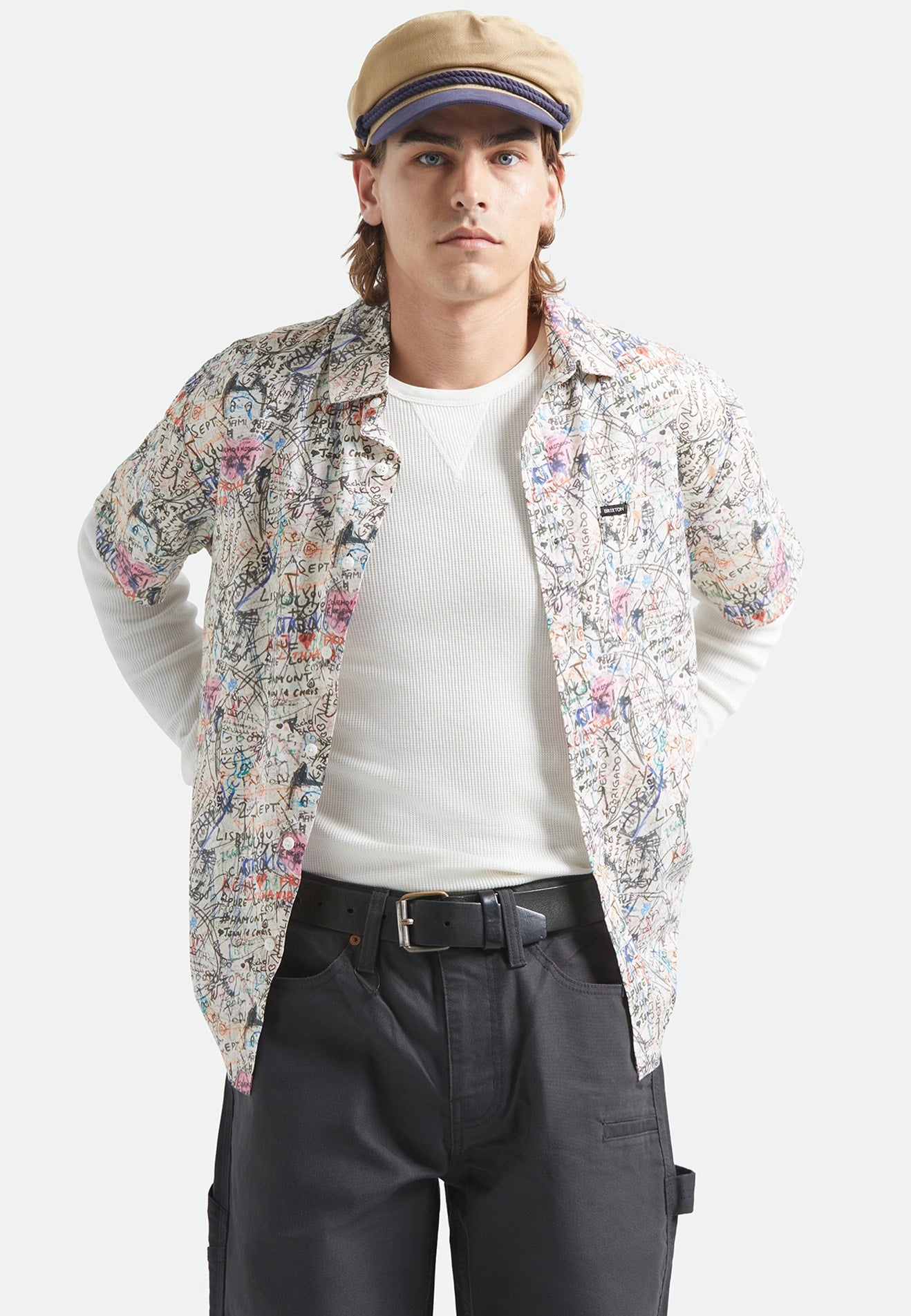 Brixton - Cru Print Graffiti - Shirt | Men-Image