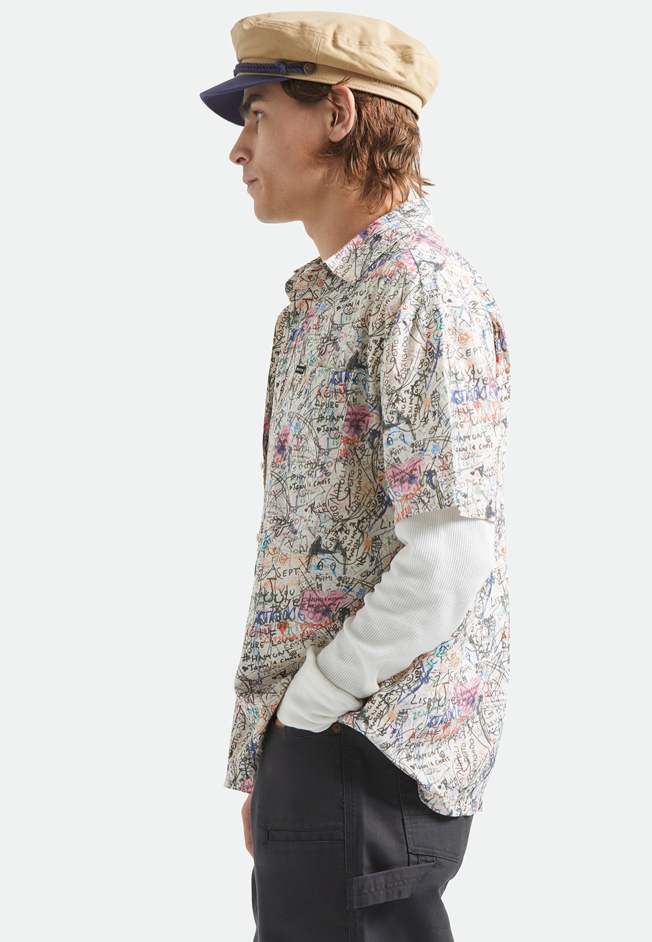 Brixton - Cru Print Graffiti - Shirt | Men-Image