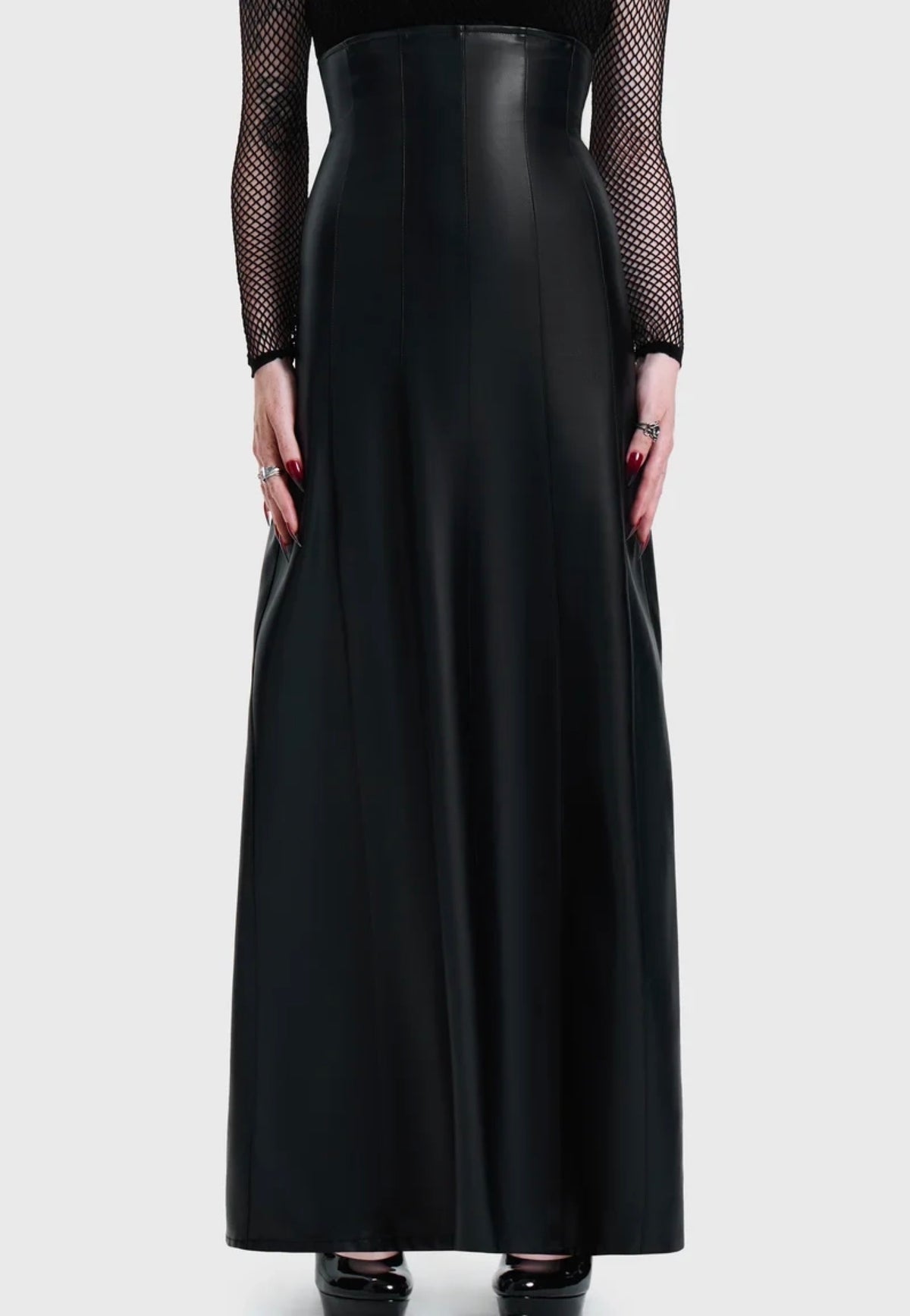 Killstar Crucifix Maxi Black Rock | Women-Image
