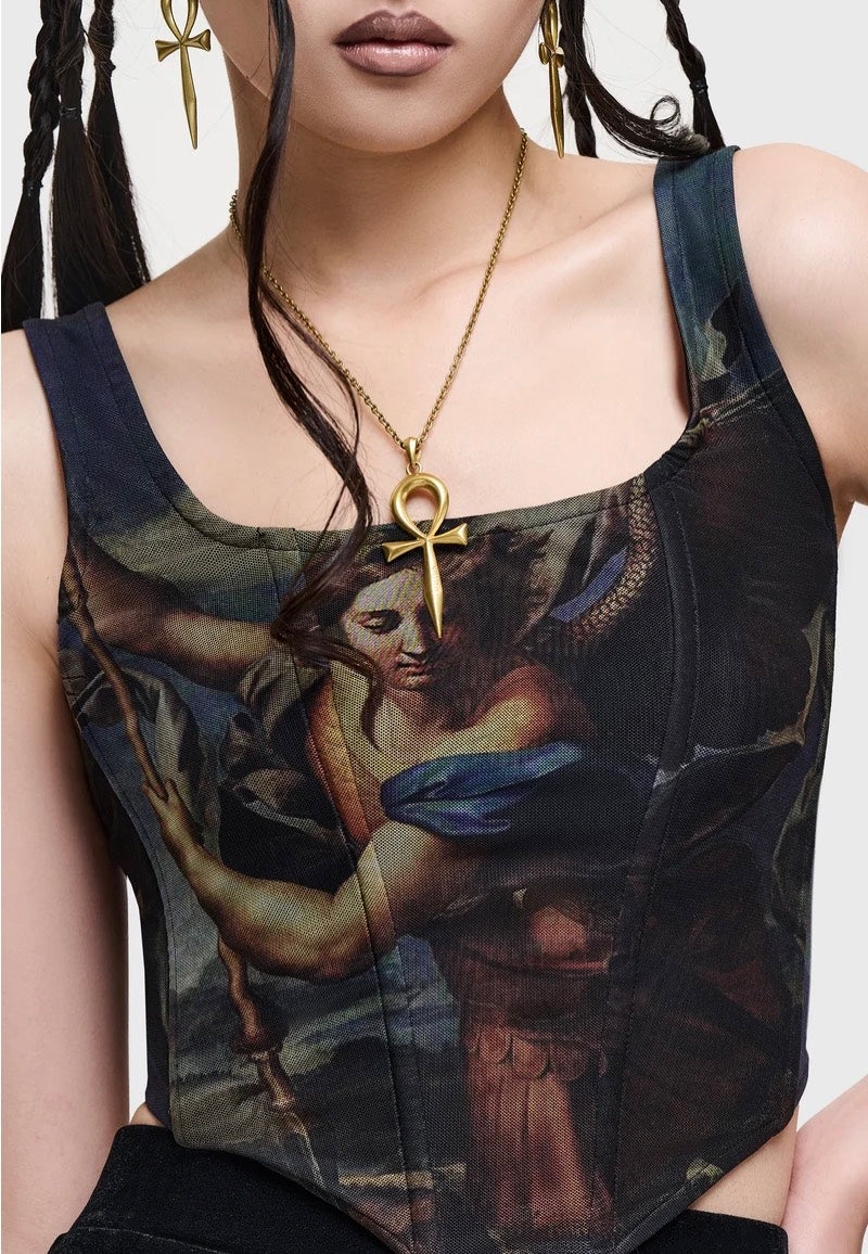 Killstar Crypt Garden Corset Black Korsett | Women-Image