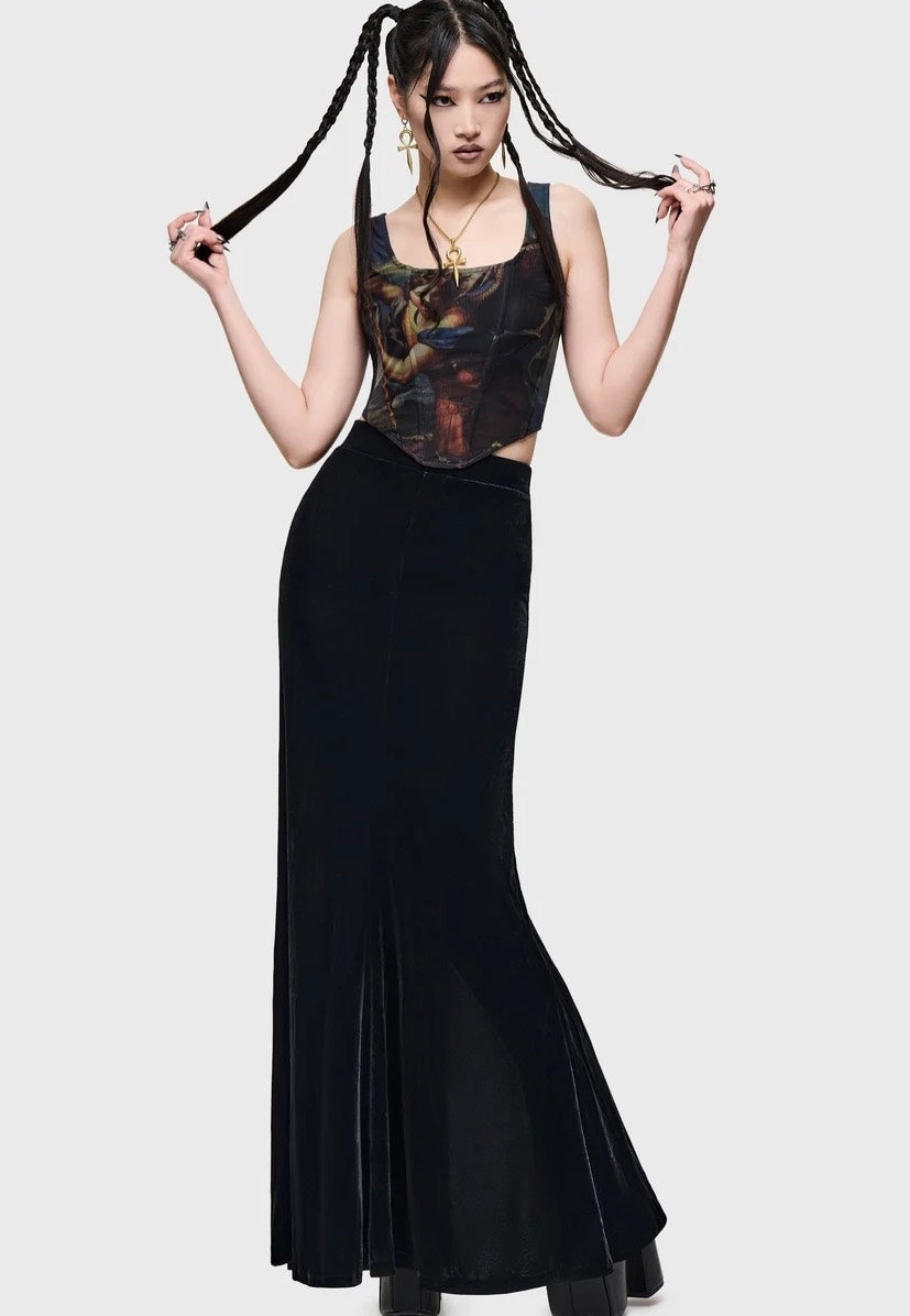 Killstar Crypt Garden Corset Black Korsett | Women-Image