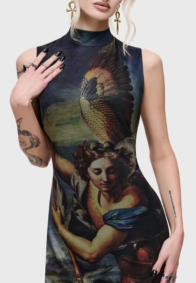 Killstar Crypt Garden Maxi Dress Black Kleid | Women-Image