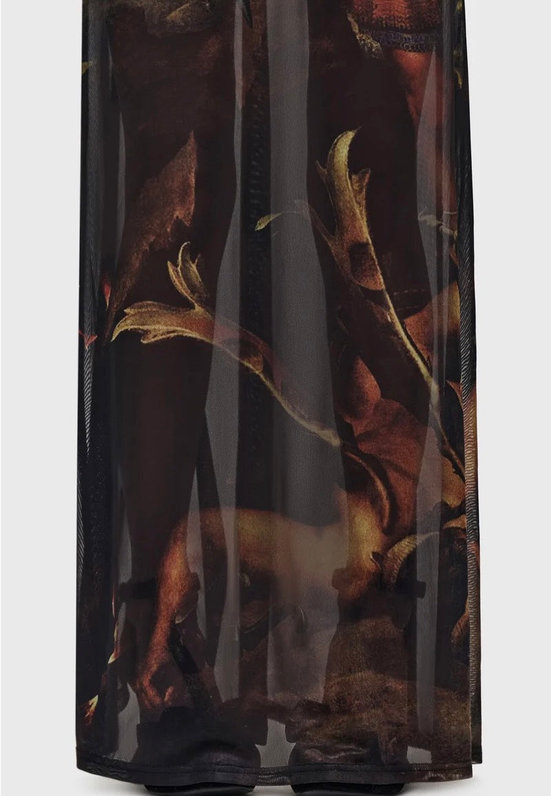 Killstar Crypt Garden Maxi Dress Black Kleid | Women-Image