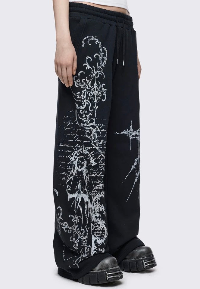 Minga London - Cryptcode Sweatpants Black - Sweat Pants | Women-Image