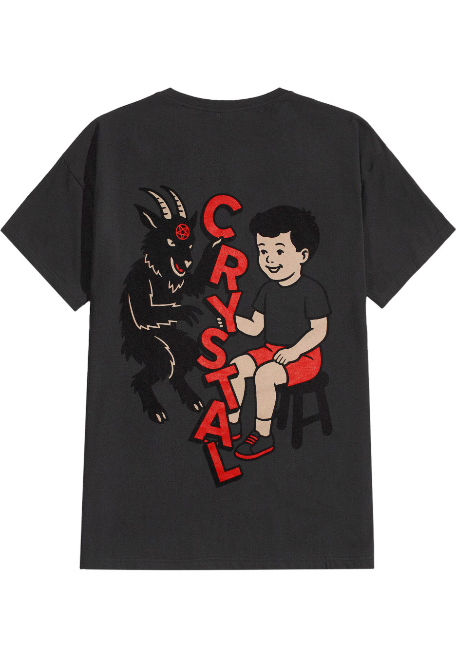 Crystal Lake - Satanic Grey - T-Shirt | Neutral-Image