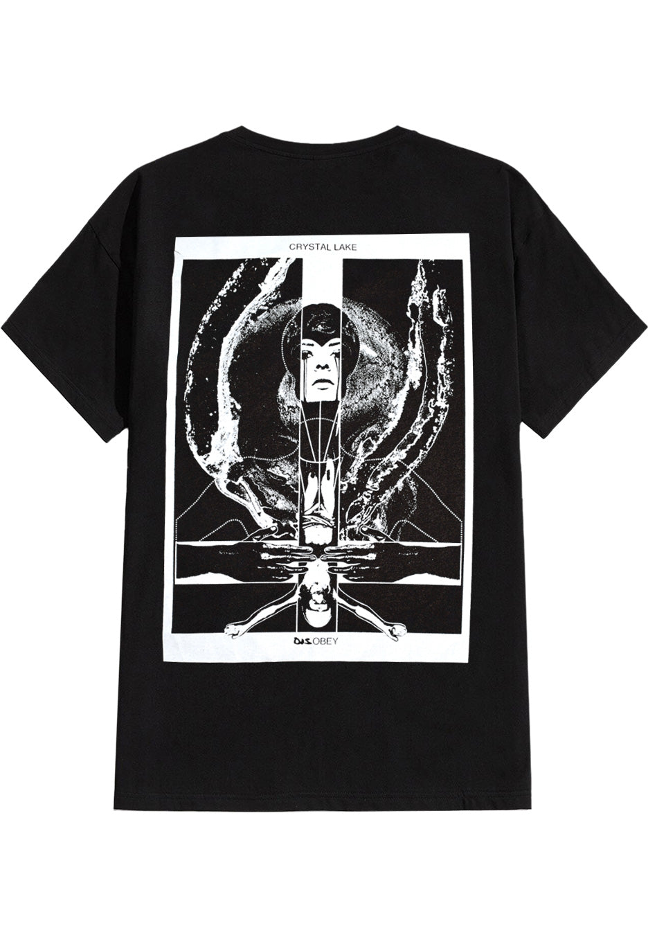 2XL Tシャツ 狼デザイン　crystal LAKE 肩幅41cm】♪アニマルTシャツ♪anial print wolf オオカミ 狼 ウルフ