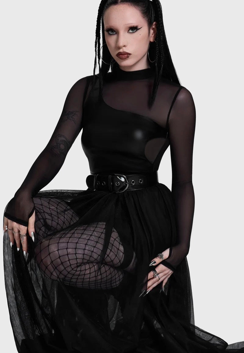 Killstar Cyber Bodysuit Black Body | Women-Image