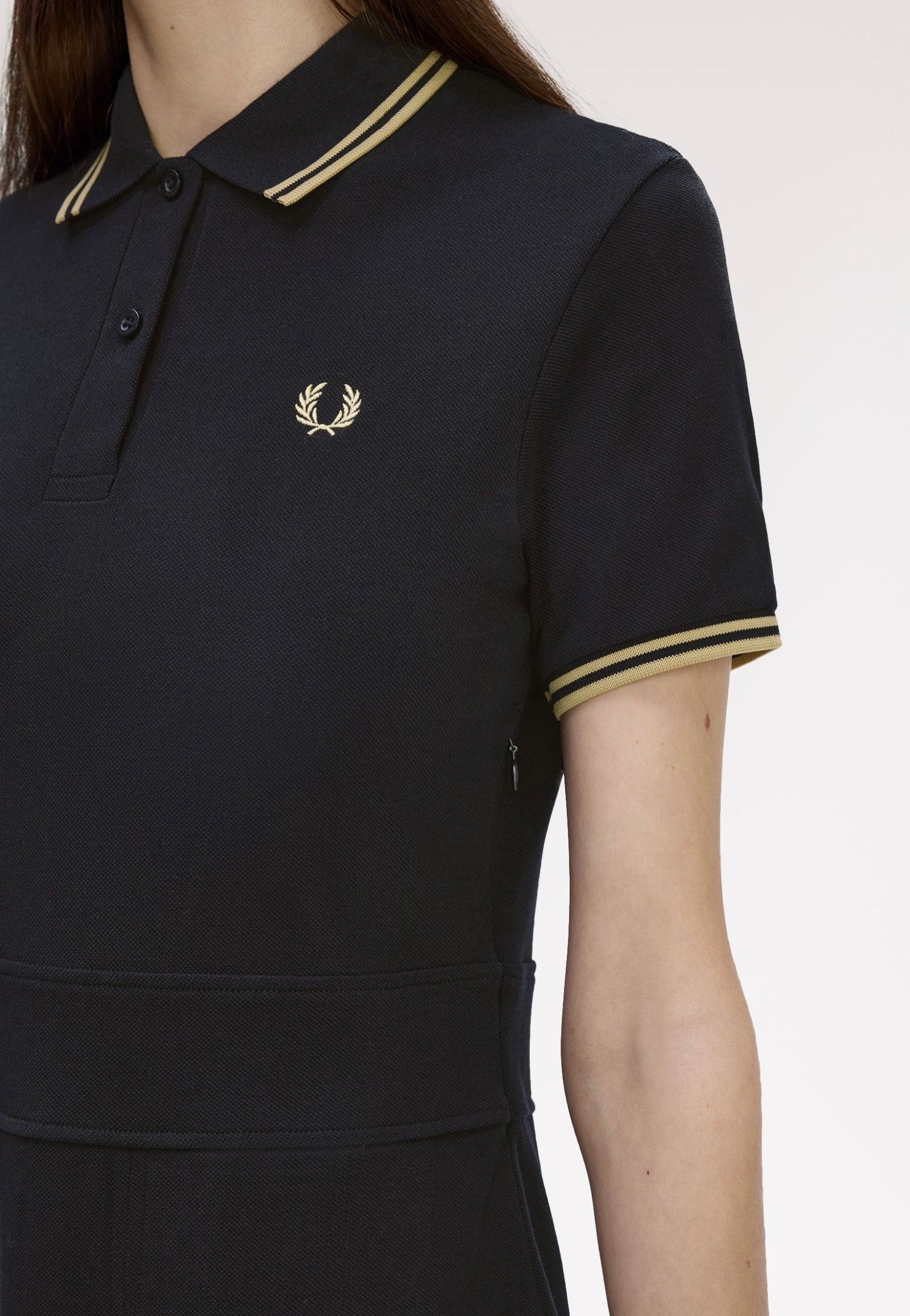 Fred Perry - Tipped Pleated Tennis Black - Dress | Women-Image