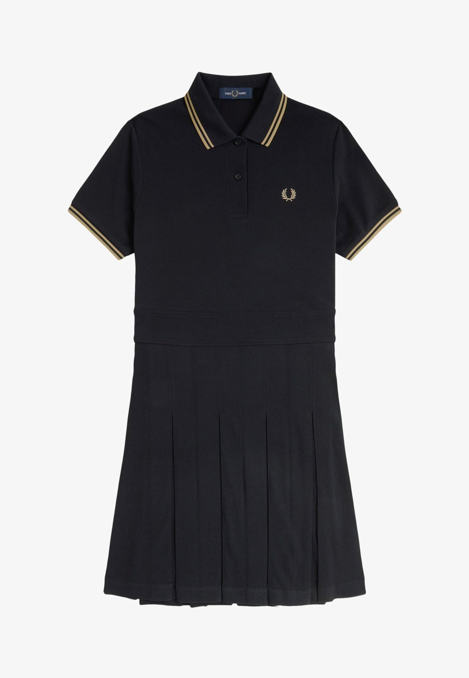 Fred Perry - Tipped Pleated Tennis Black - Dress | Women-Image