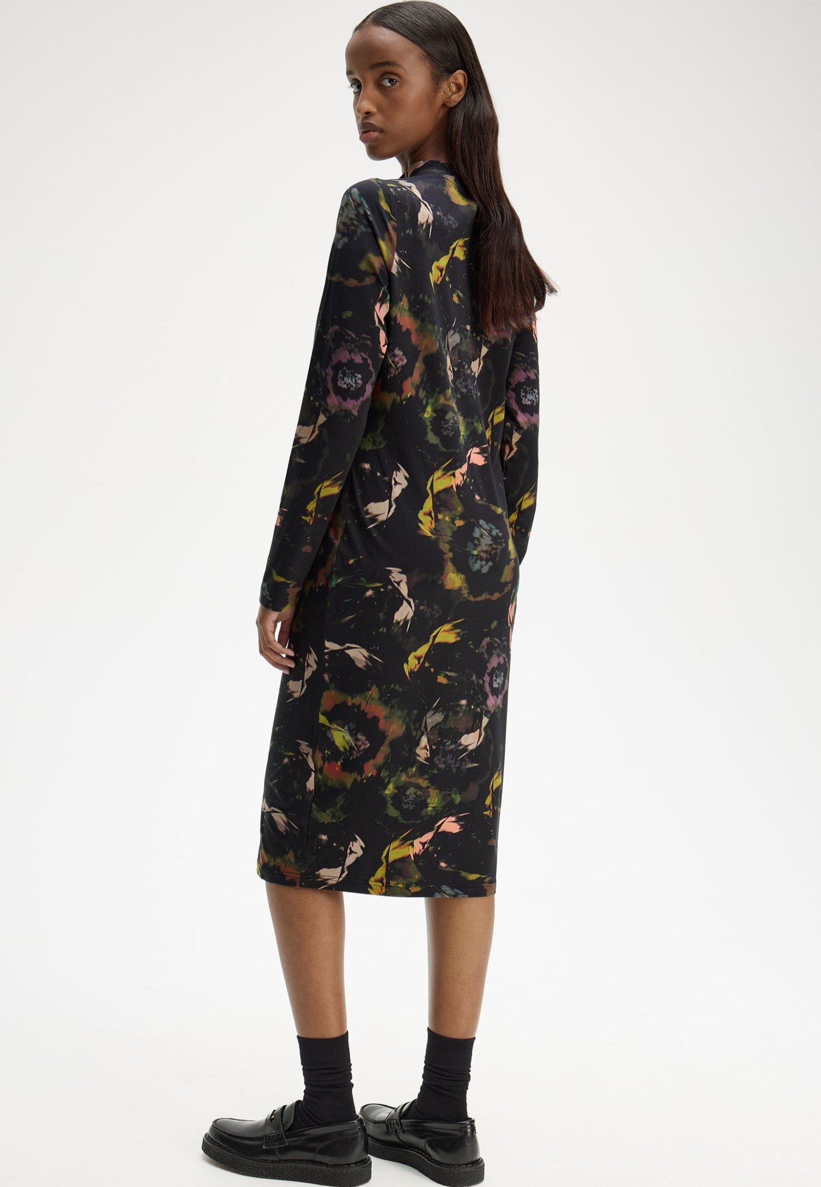 Fred Perry - Floral Print Black - Dress | Women-Image