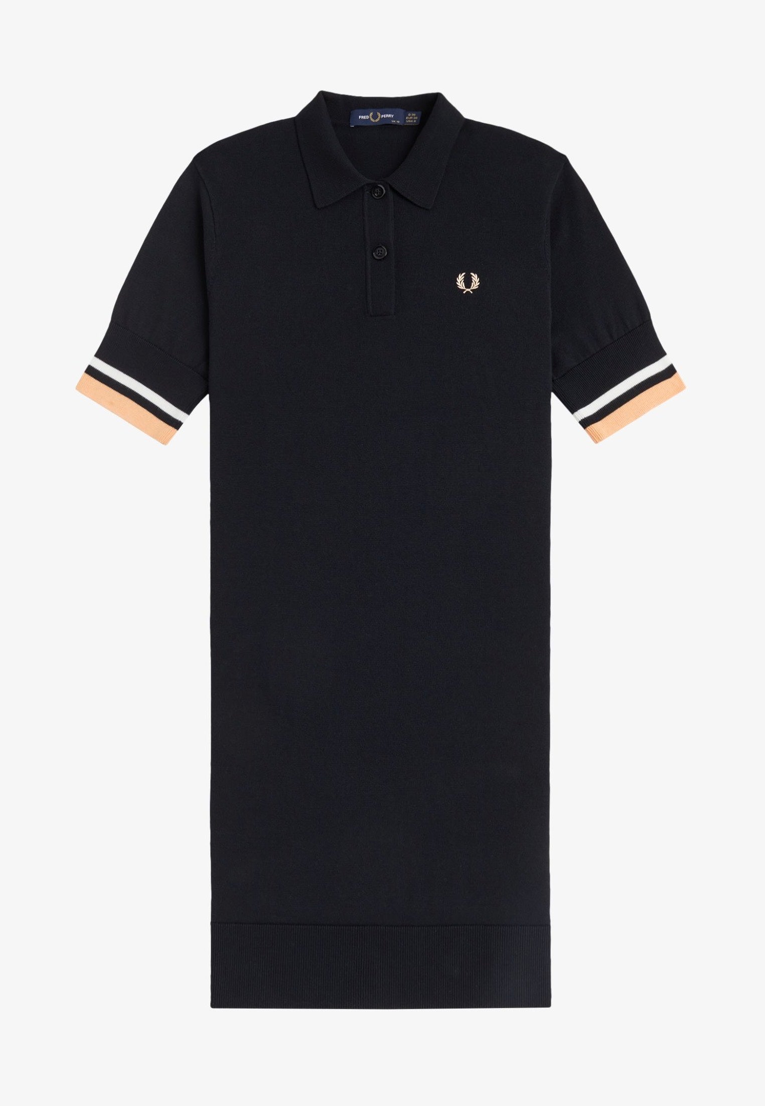 Fred Perry - Bold Tipped Knitted Black - Dress | Women-Image