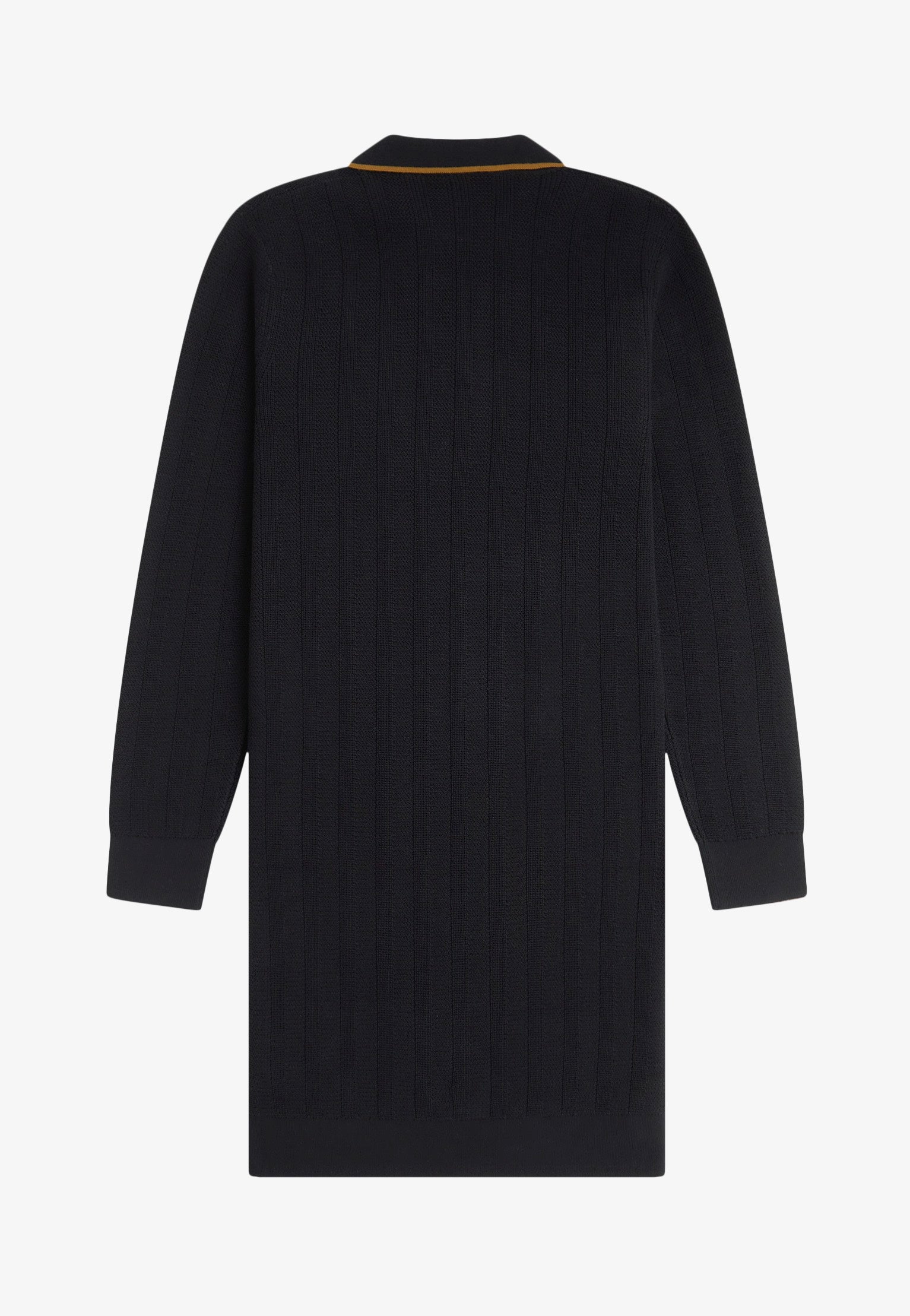 Fred Perry - Textured Knitted Black - Dress | Women-Image