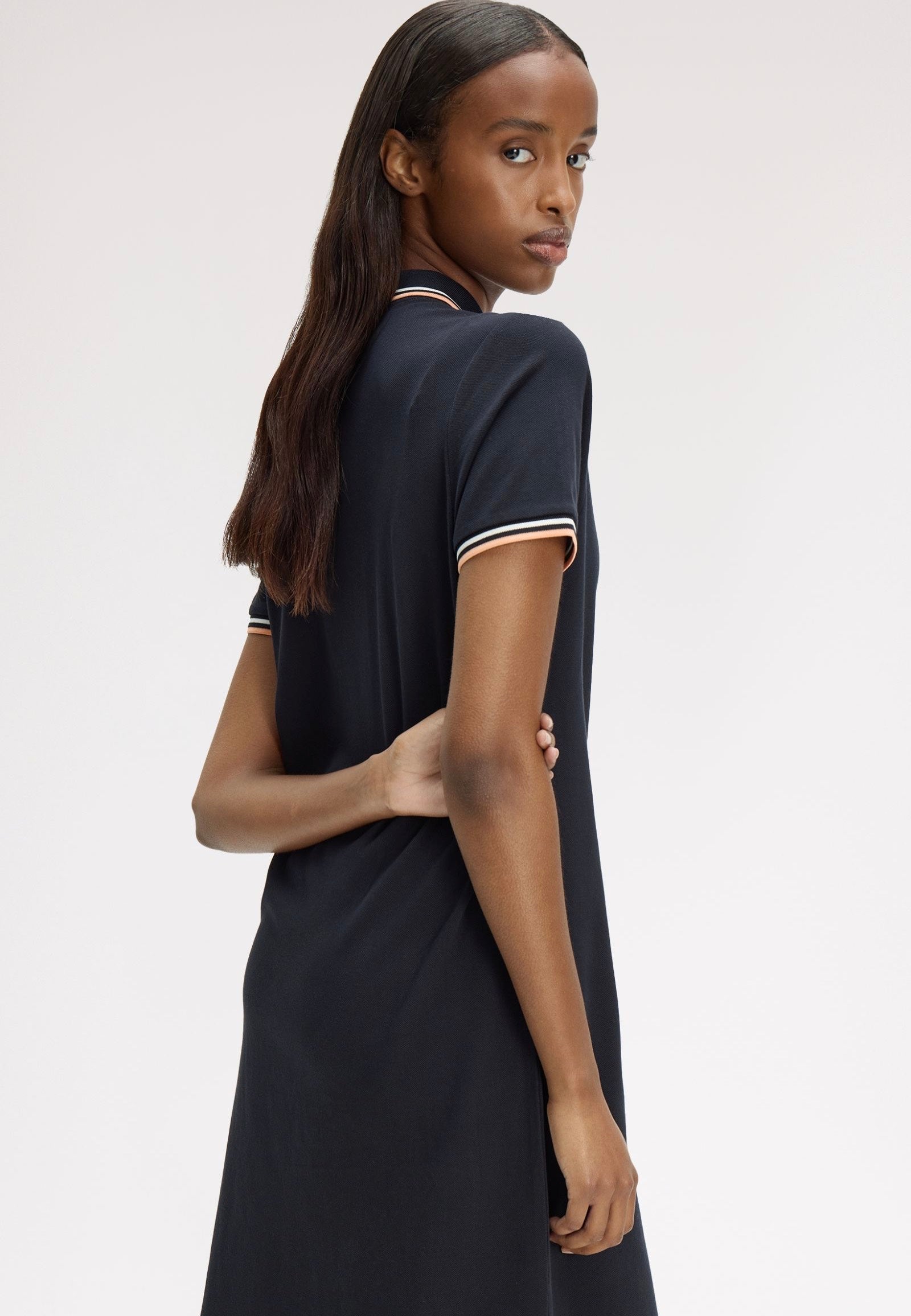 Fred Perry - Twin Tipped Fred Perry Navy/Snow White/Peach - Dress | Women-Image